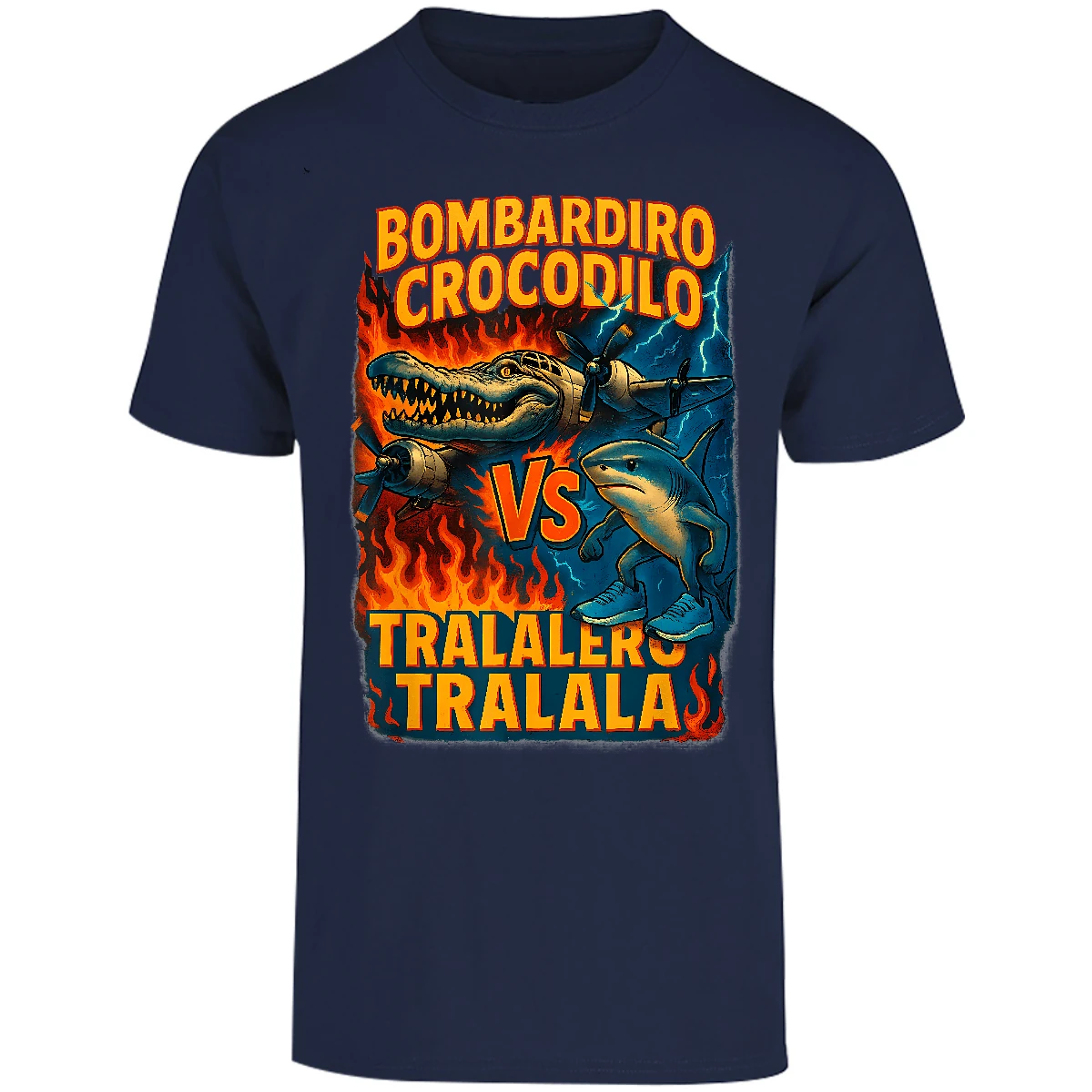 Playera Memes Bombardiro Crocodilo Tralalero Tralal para Adulto 7