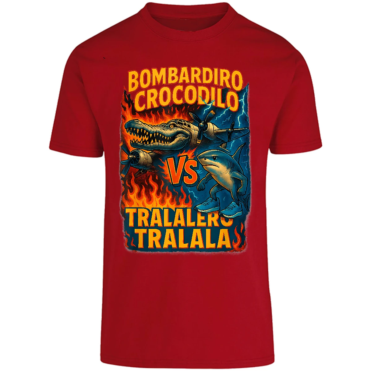 Playera Memes Bombardiro Crocodilo Tralalero Tralal para Adulto 9