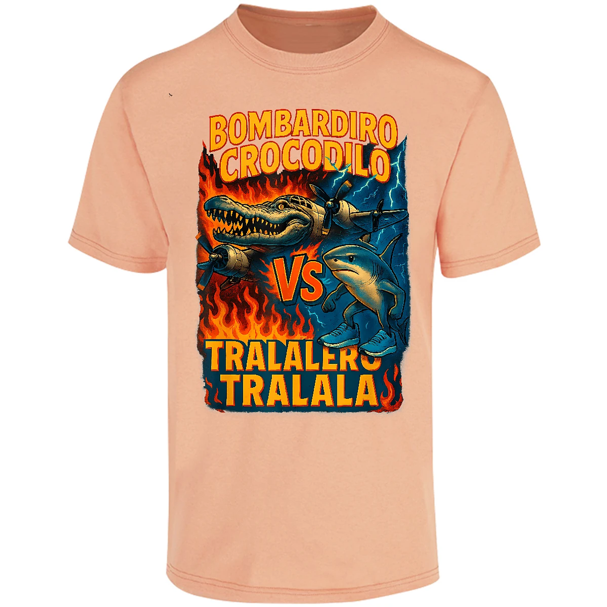 Playera Memes Bombardiro Crocodilo Tralalero Tralal para Adulto 10