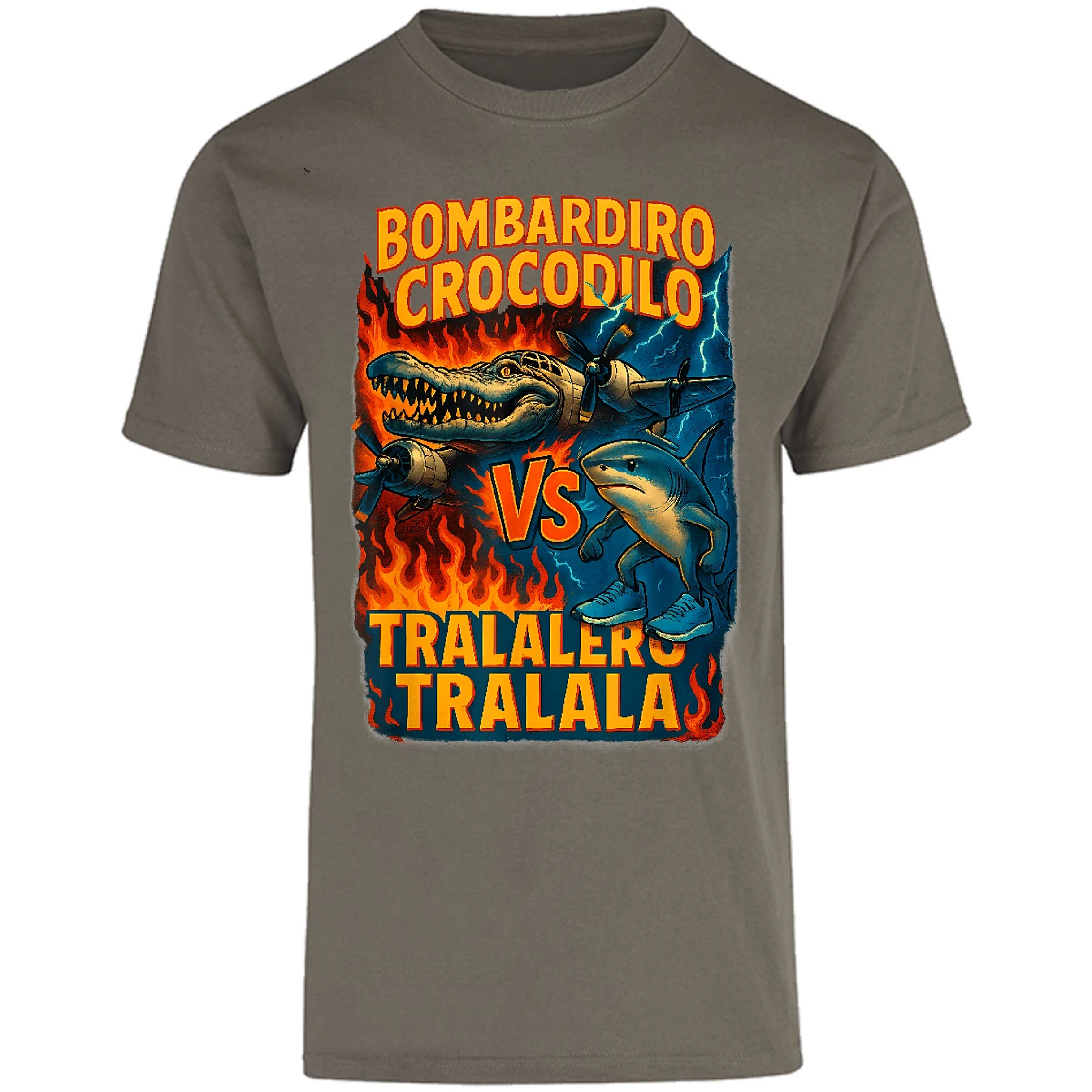 Playera Memes Bombardiro Crocodilo Tralalero Tralal para Adulto 13