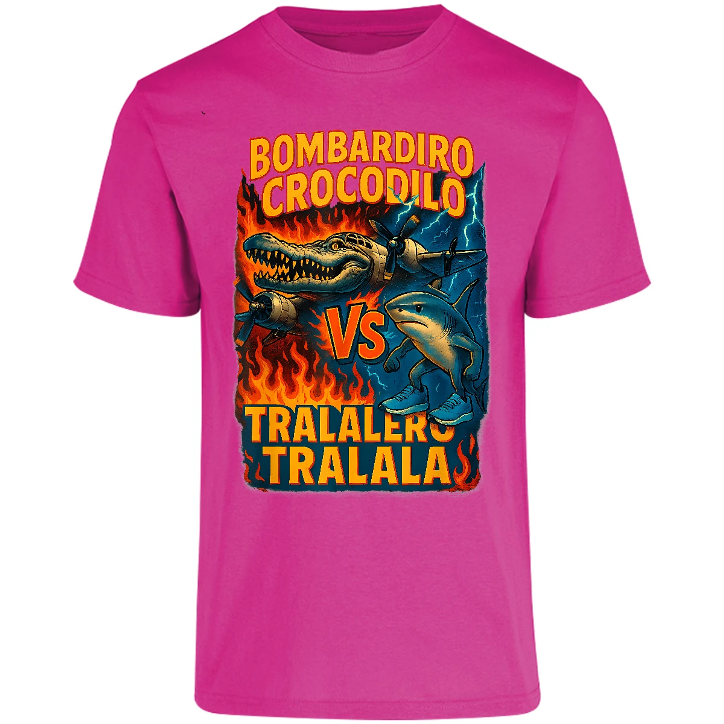 Playera Memes Bombardiro Crocodilo Tralalero Tralal para Adulto 25