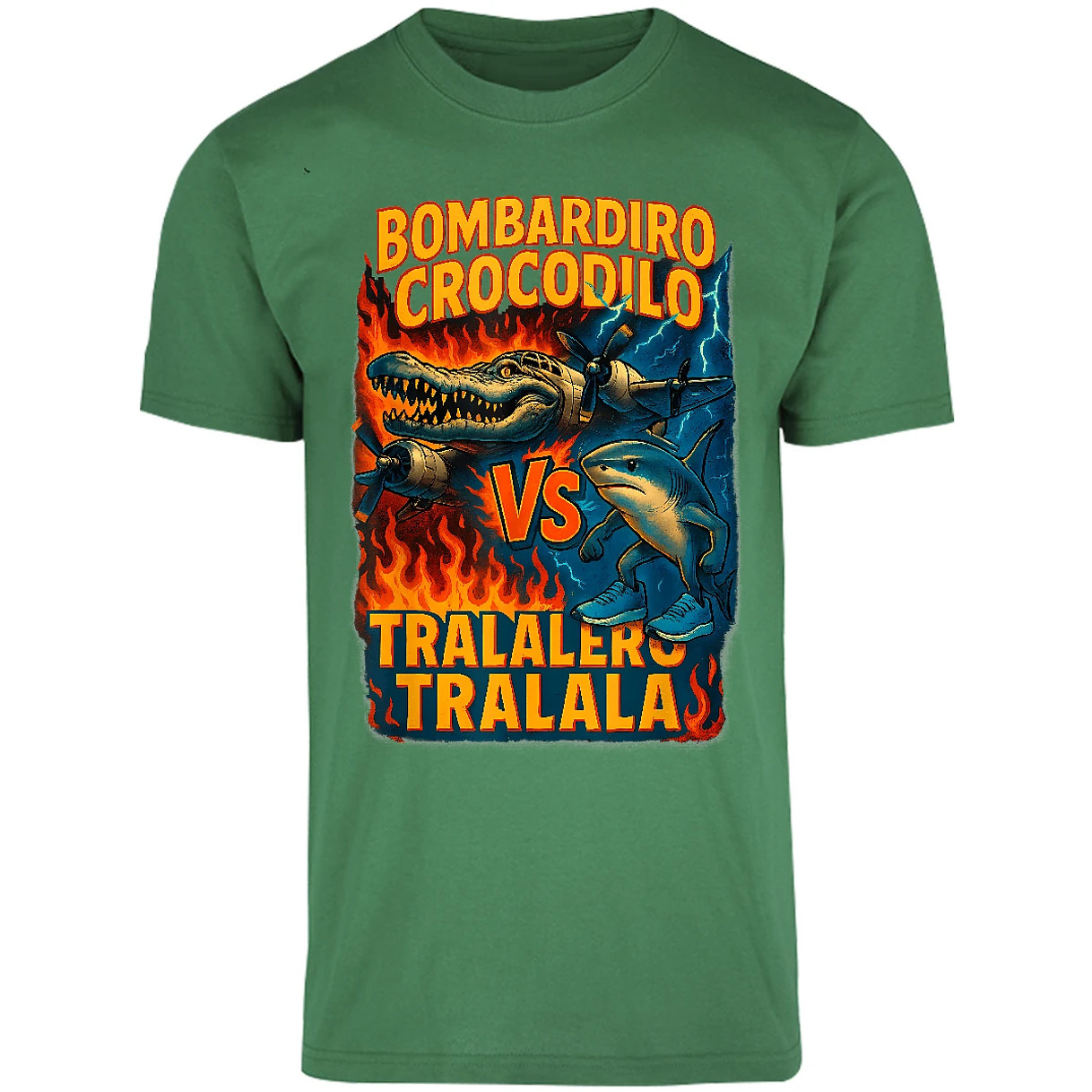 Playera Memes Bombardiro Crocodilo Tralalero Tralal para Adulto 22