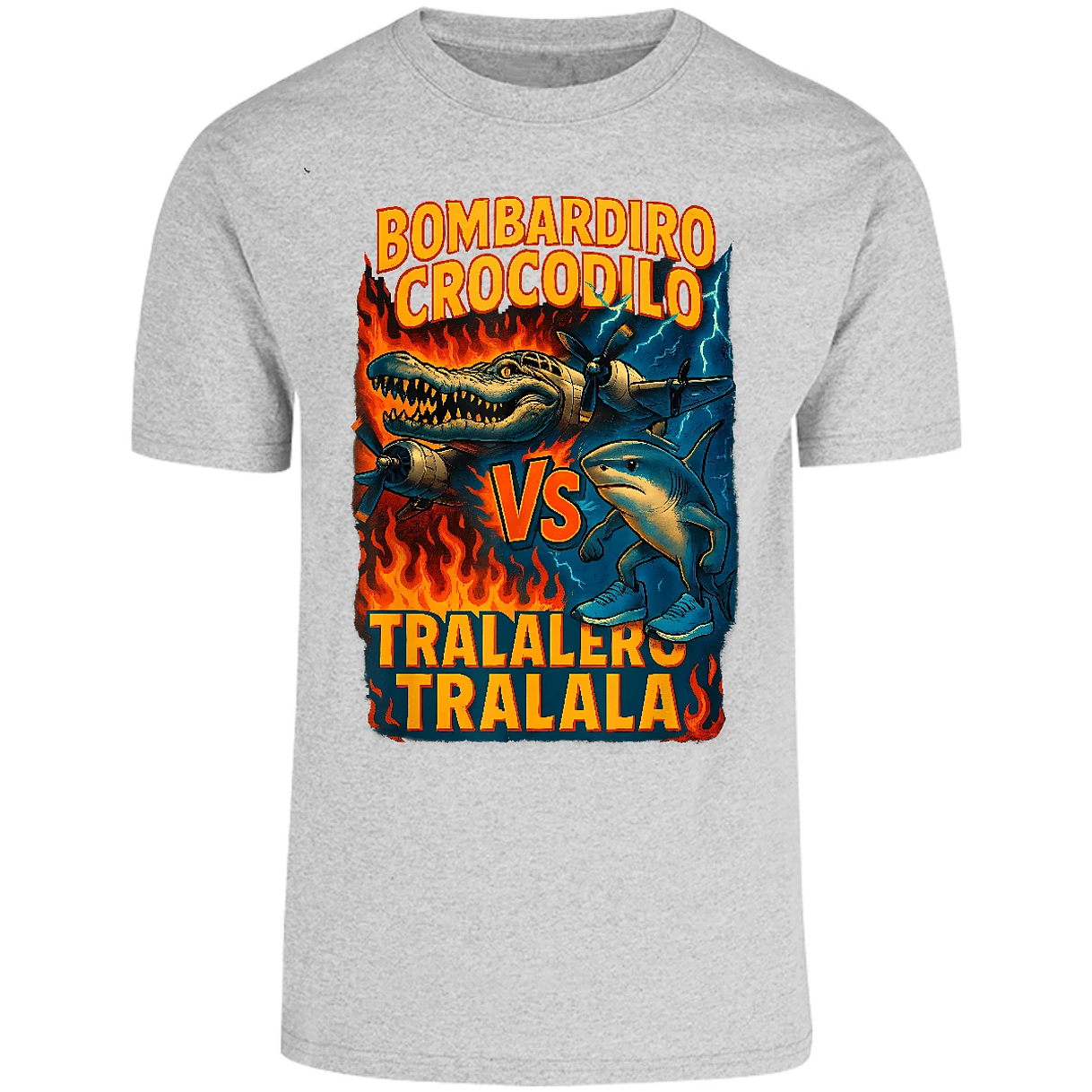 Playera Memes Bombardiro Crocodilo Tralalero Tralal para Adulto 29