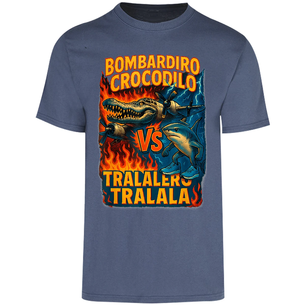 Playera Memes Bombardiro Crocodilo Tralalero Tralal para Adulto 24