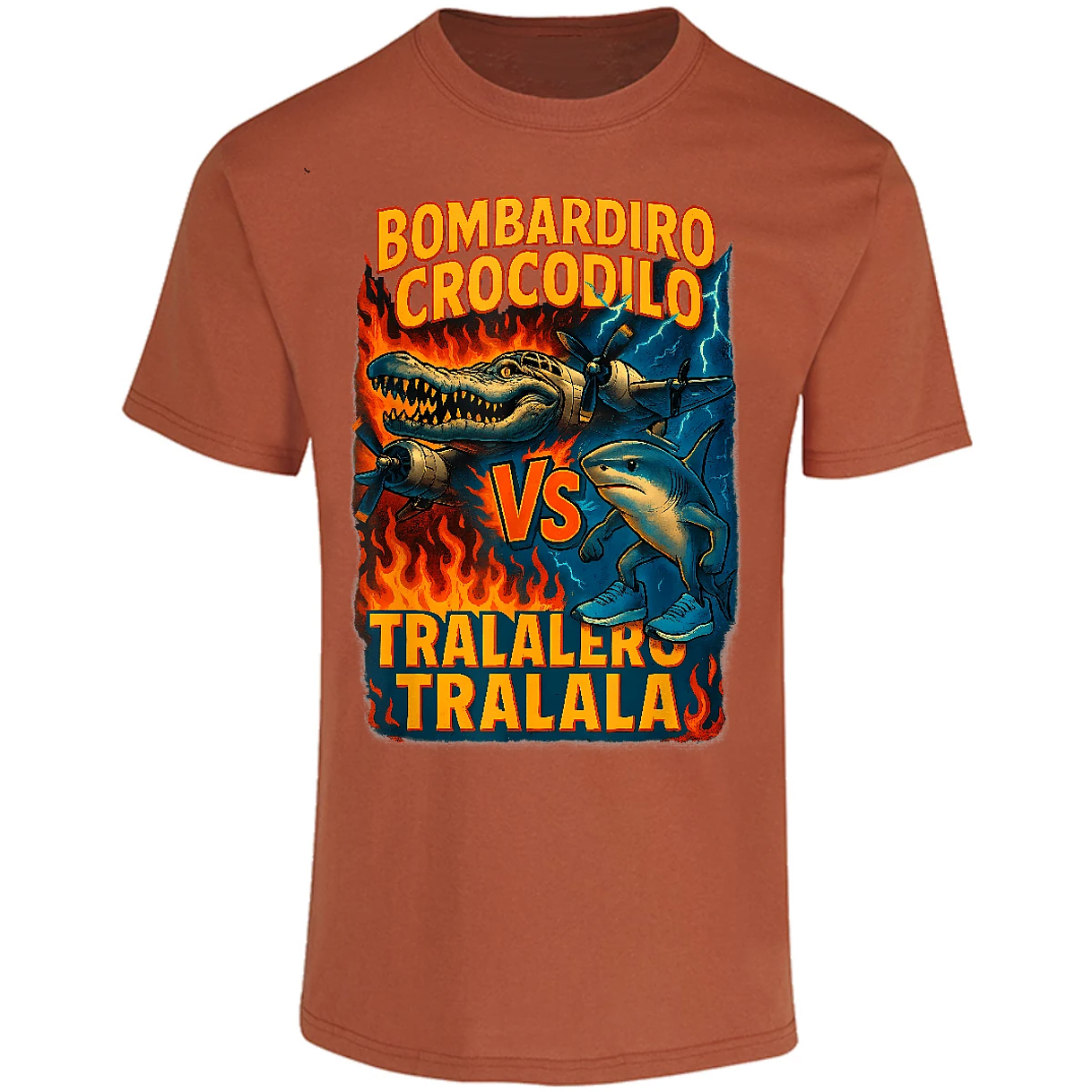 Playera Memes Bombardiro Crocodilo Tralalero Tralal para Adulto 27