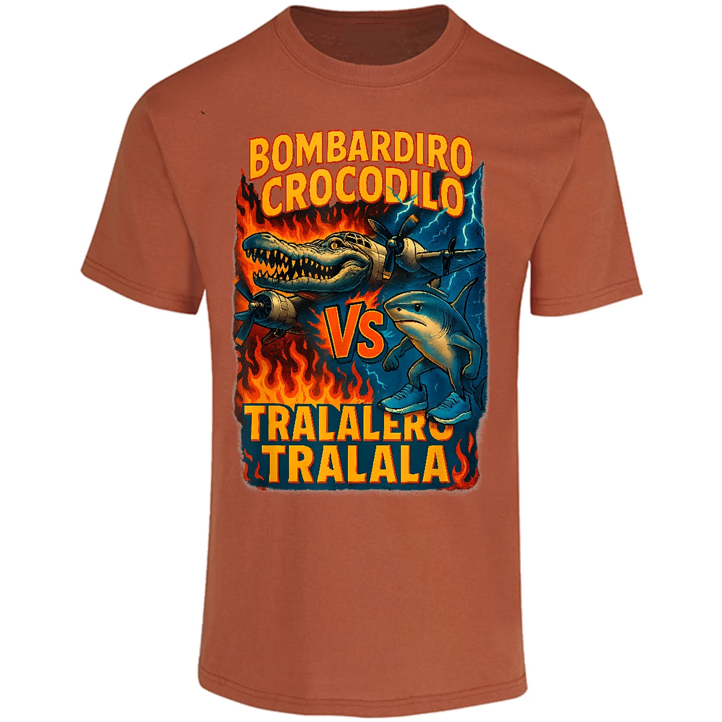 Playera Memes Bombardiro Crocodilo Tralalero Tralal para Adulto 27