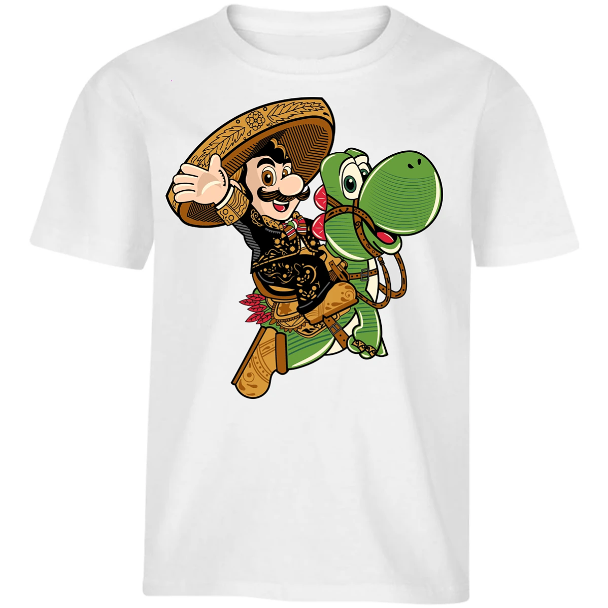Playera Mario Bros Mario Mariachi para Niño 14