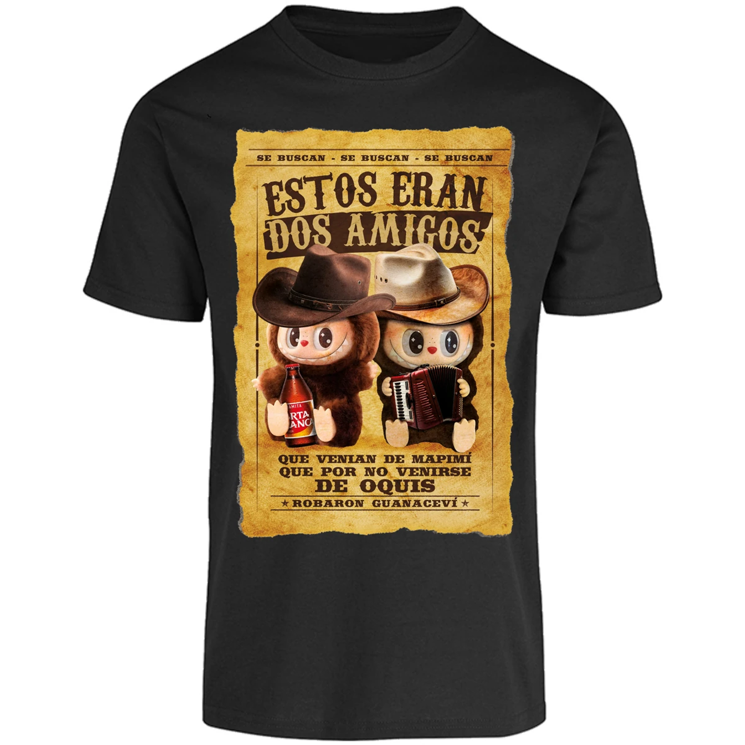 Playera Labubu Labubus Eran 2 Amigos para Adulto 11