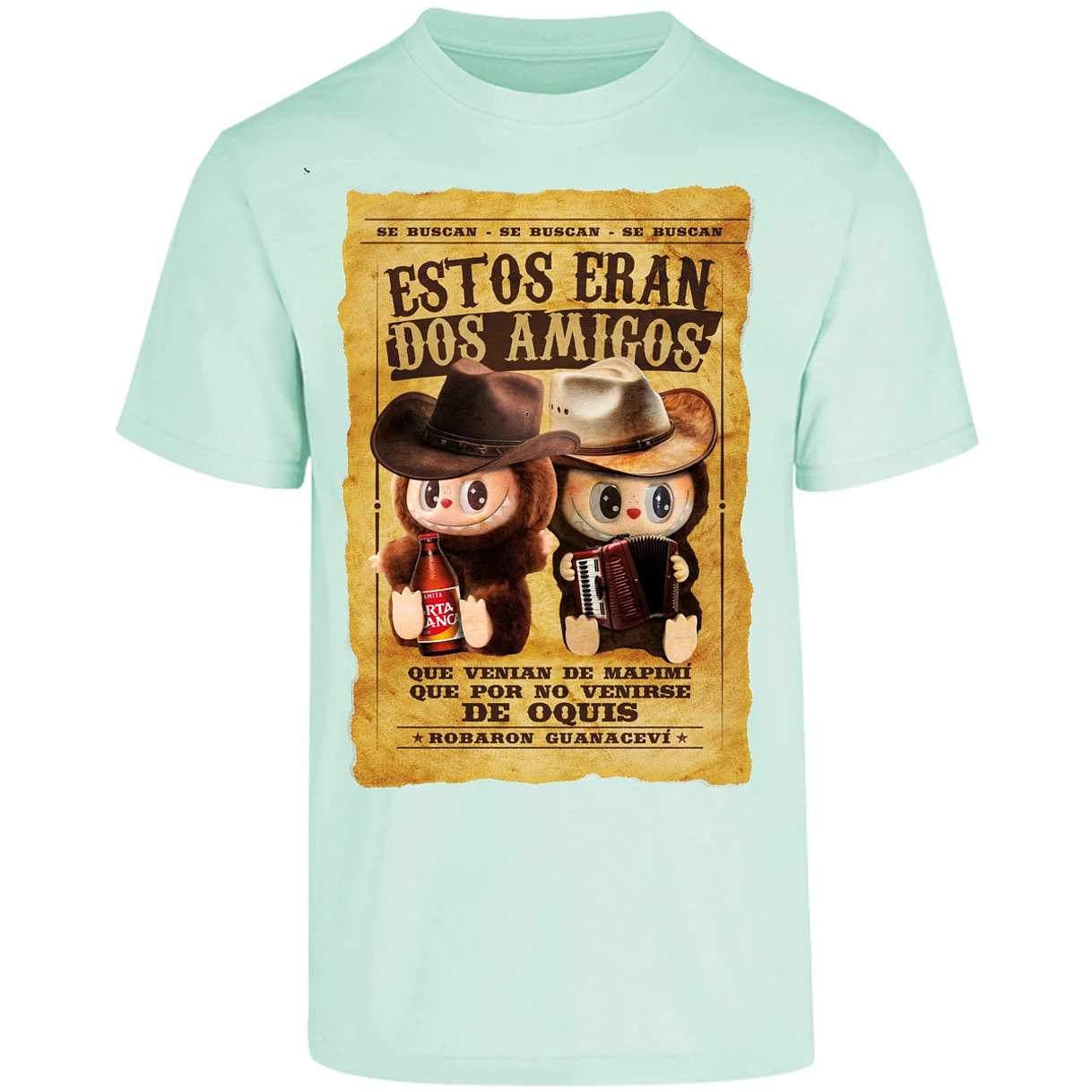 Playera Labubu Labubus Eran 2 Amigos para Adulto 26