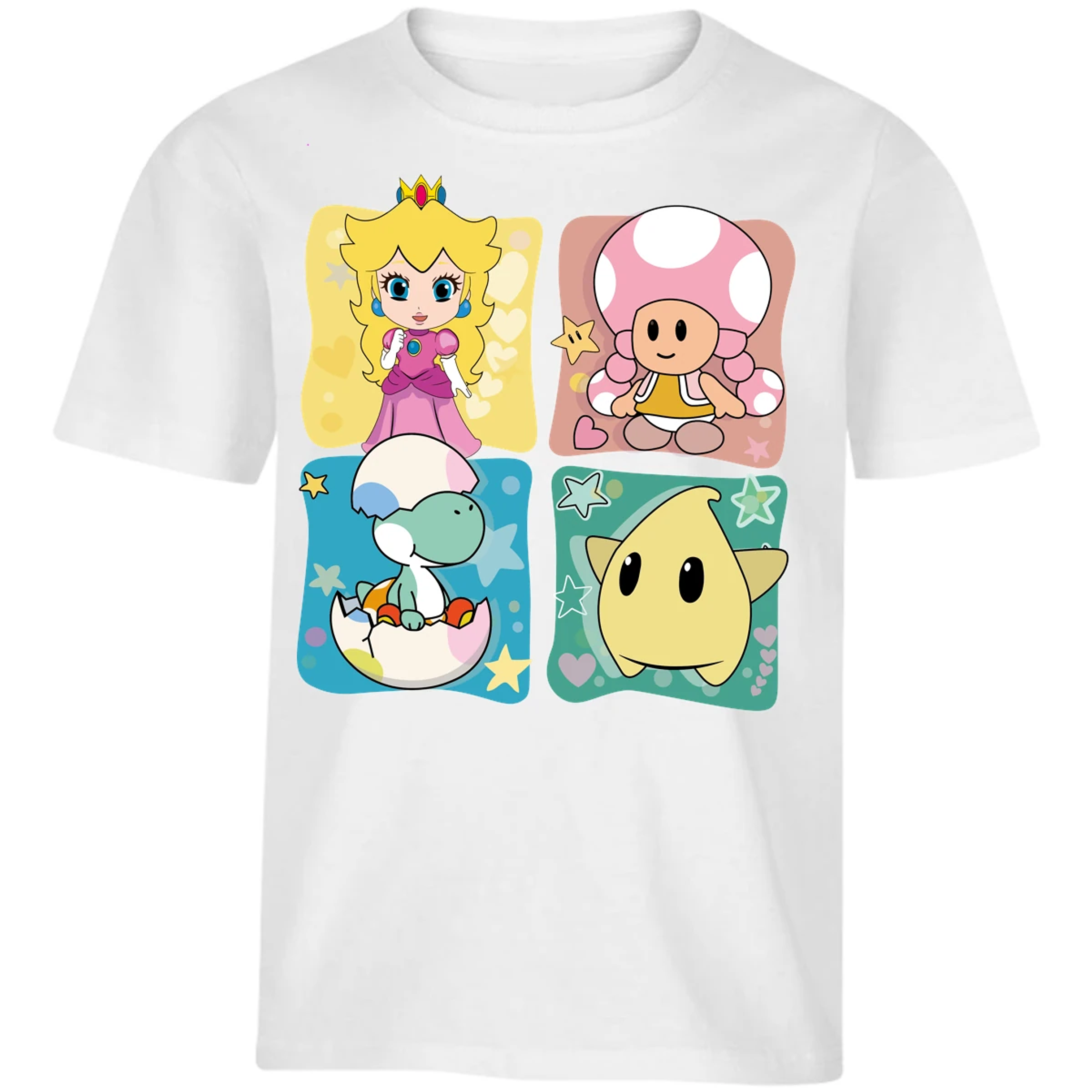Playera Mario Bros Mario Personajes Kawaii para Niño 16