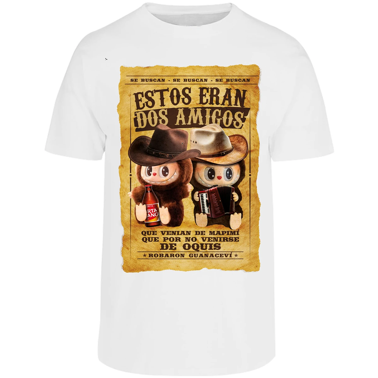 Playera Labubu Labubus Eran 2 Amigos para Adulto 2