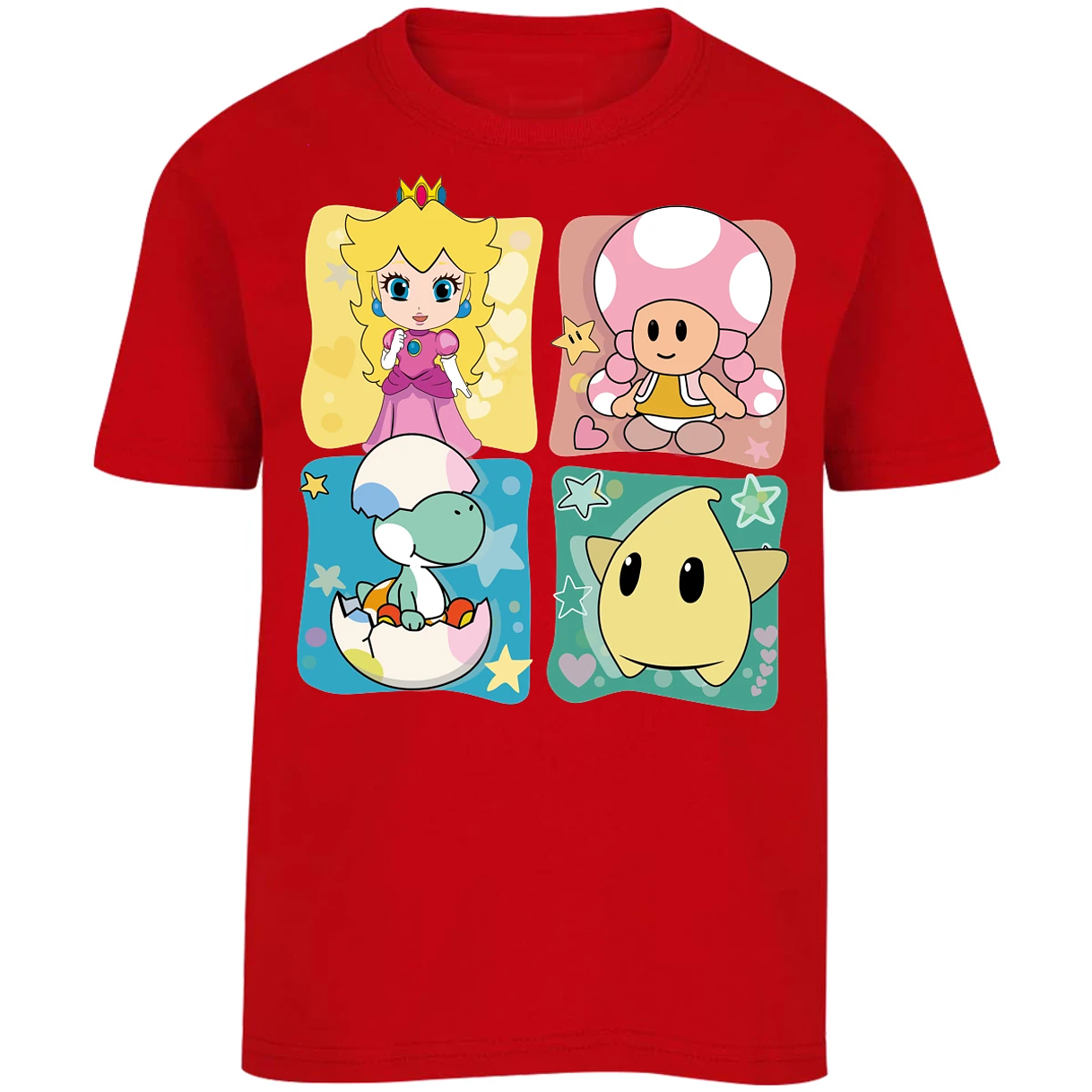 Playera Mario Bros Mario Personajes Kawaii para Niño 14
