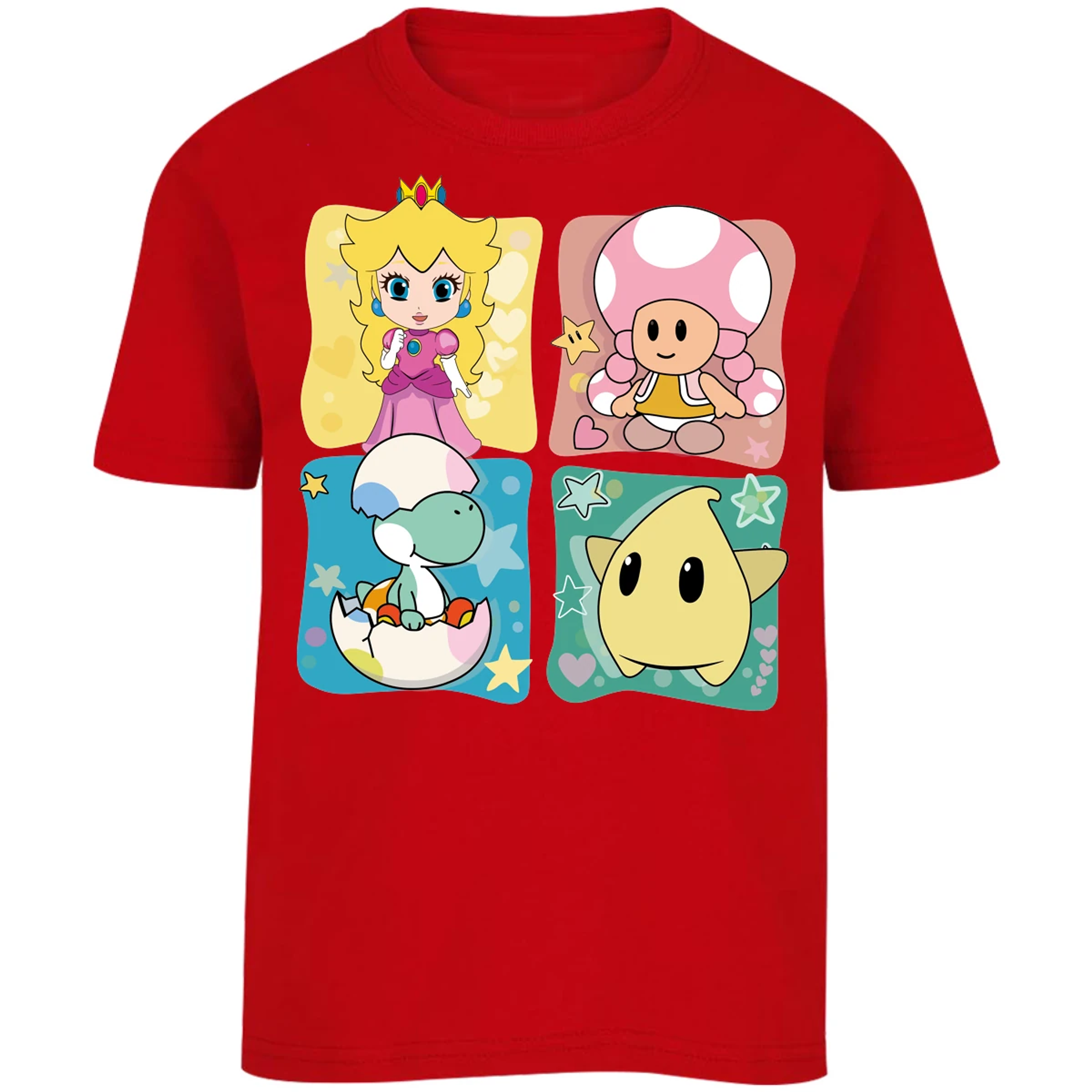 Playera Mario Bros Mario Personajes Kawaii para Niño 14