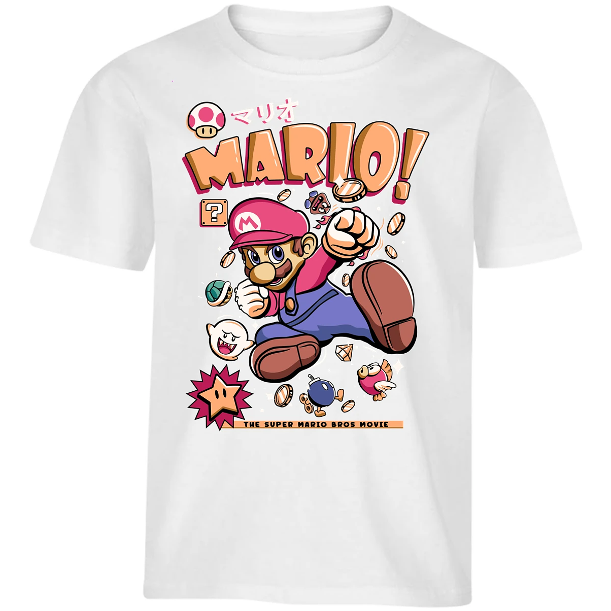 Playera Mario Bros Mario Tee para Niño 16