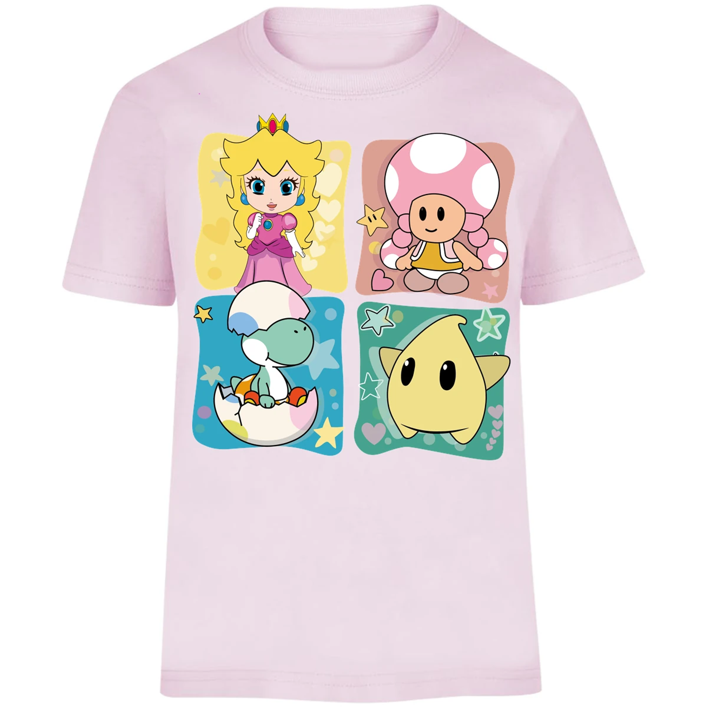 Playera Mario Bros Mario Personajes Kawaii para Niño 3