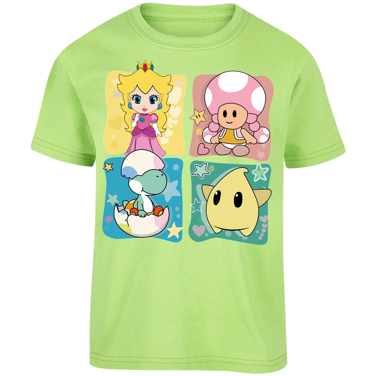 Playera Mario Bros Mario Personajes Kawaii para Niño 11