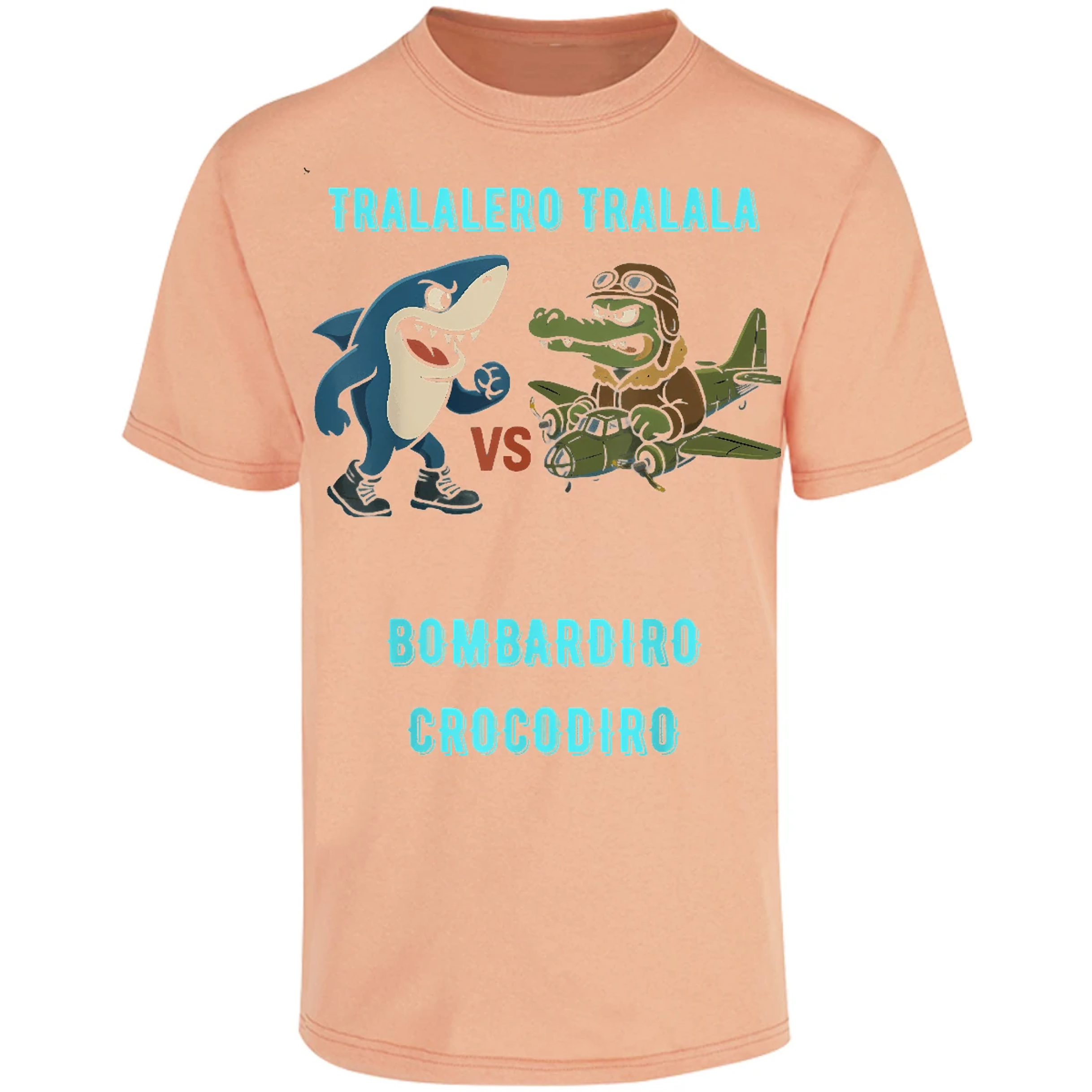 Playera Memes Bombardiro X Tralalero para Adulto 26