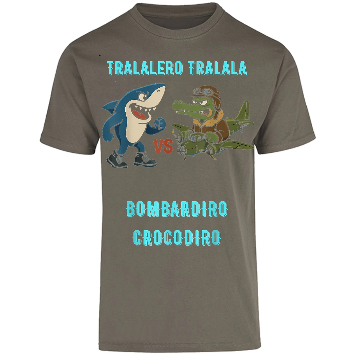 Playera Memes Bombardiro X Tralalero para Adulto 1