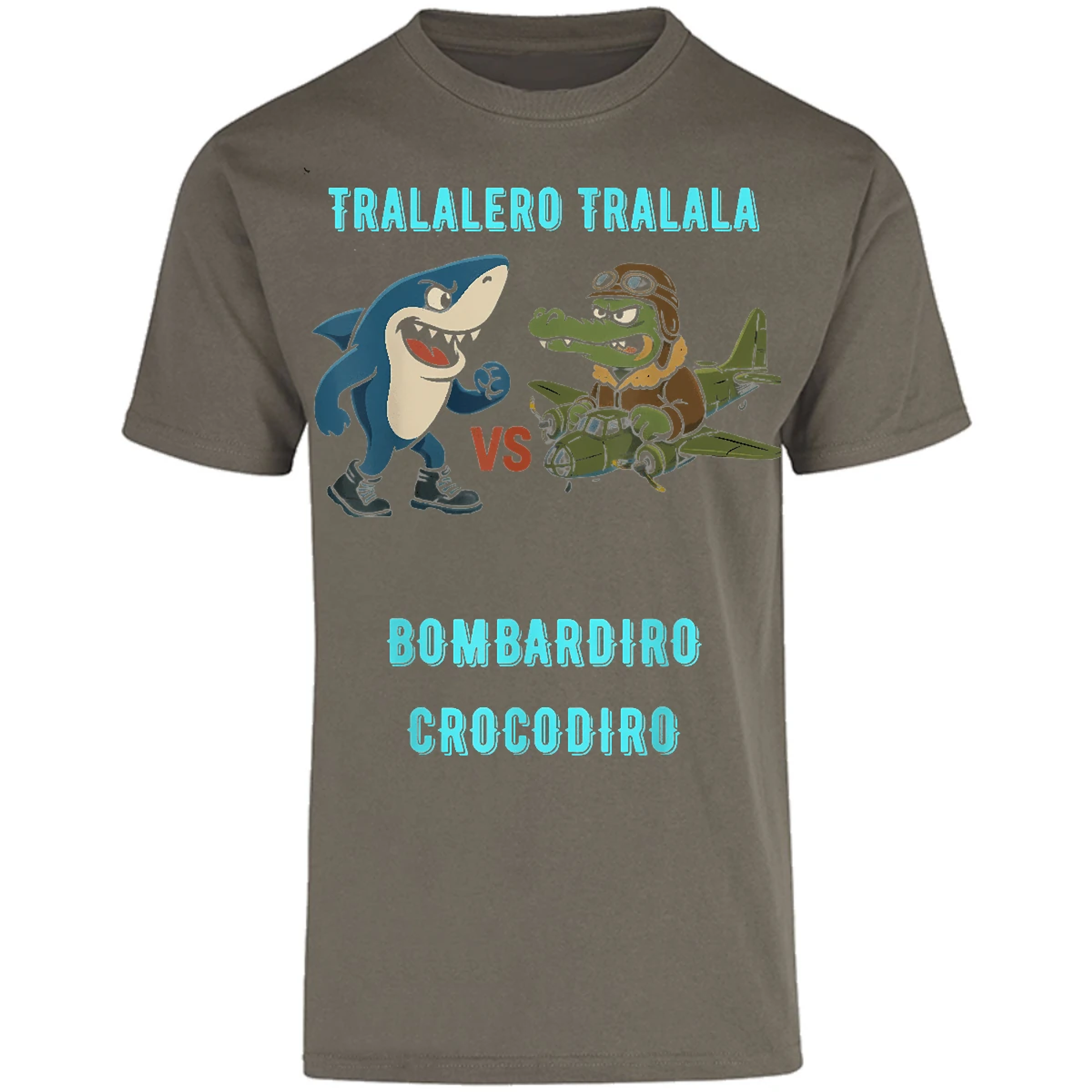 Playera Memes Bombardiro X Tralalero para Adulto 1