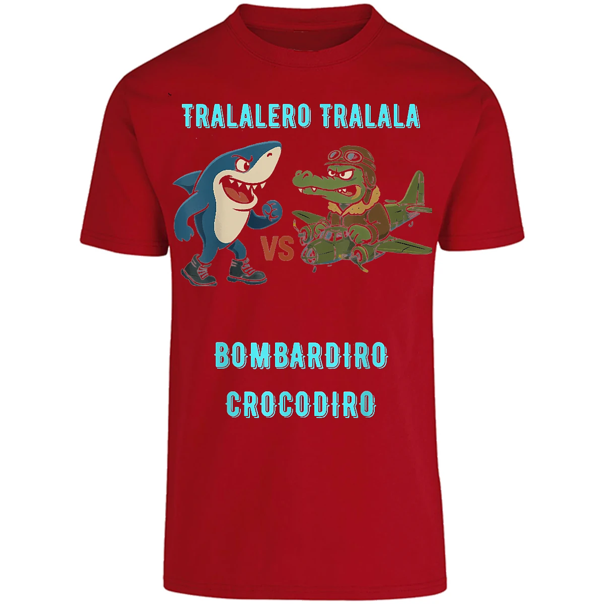 Playera Memes Bombardiro X Tralalero para Adulto 2