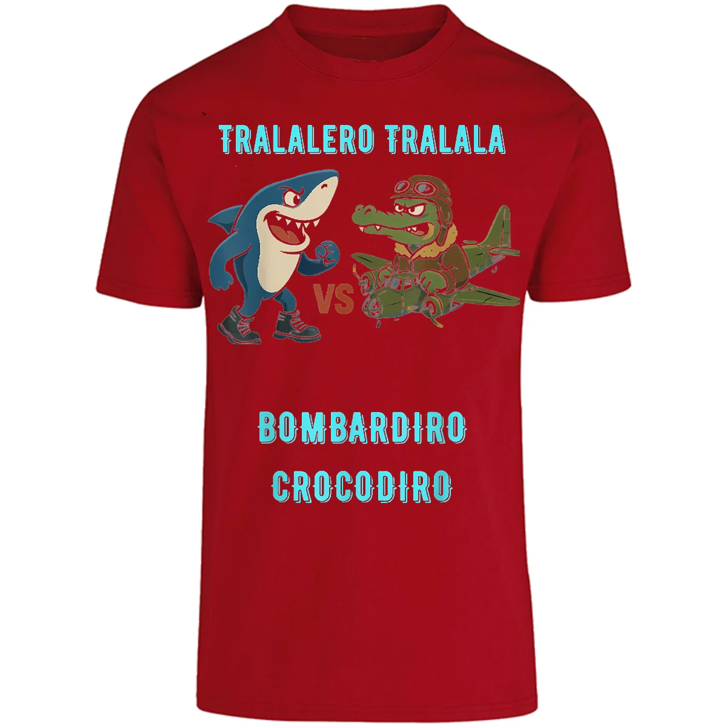 Playera Memes Bombardiro X Tralalero para Adulto 2