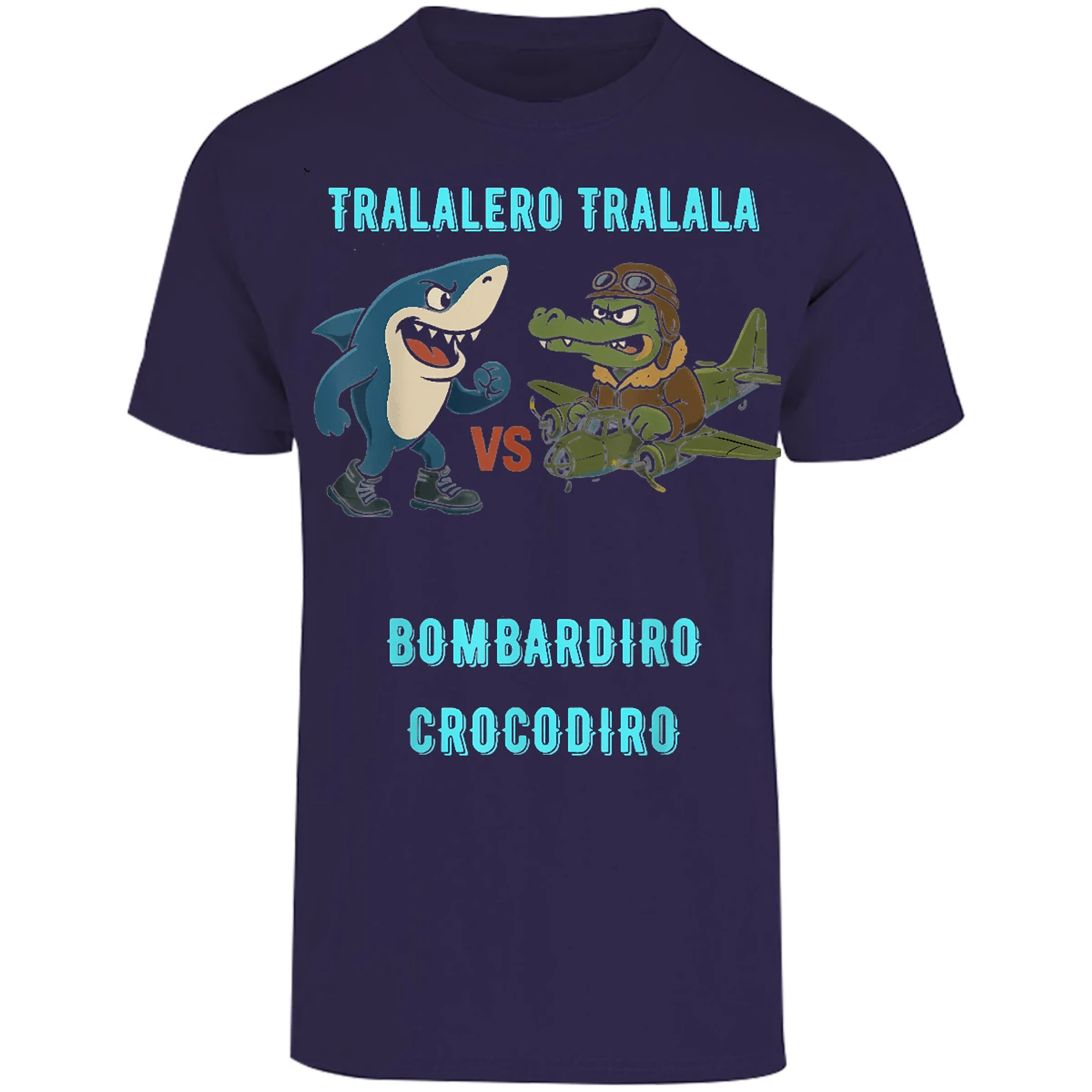 Playera Memes Bombardiro X Tralalero para Adulto 4