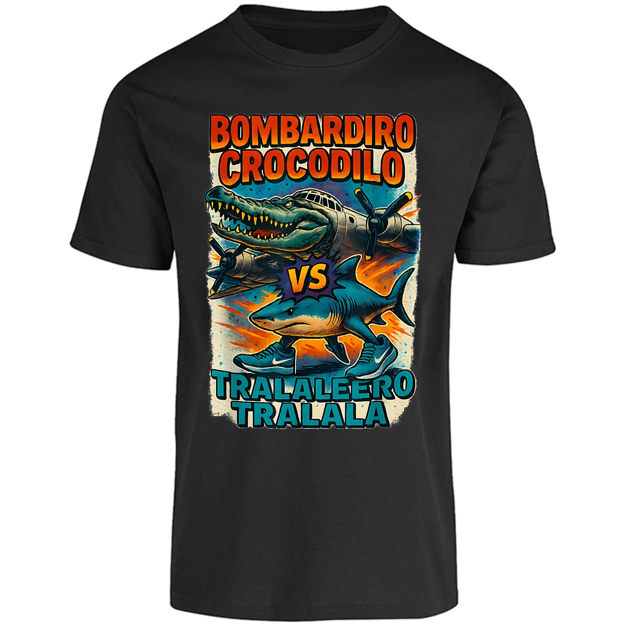 Playera Memes Bombardiro Y Tralalero Tralal para Adulto 1