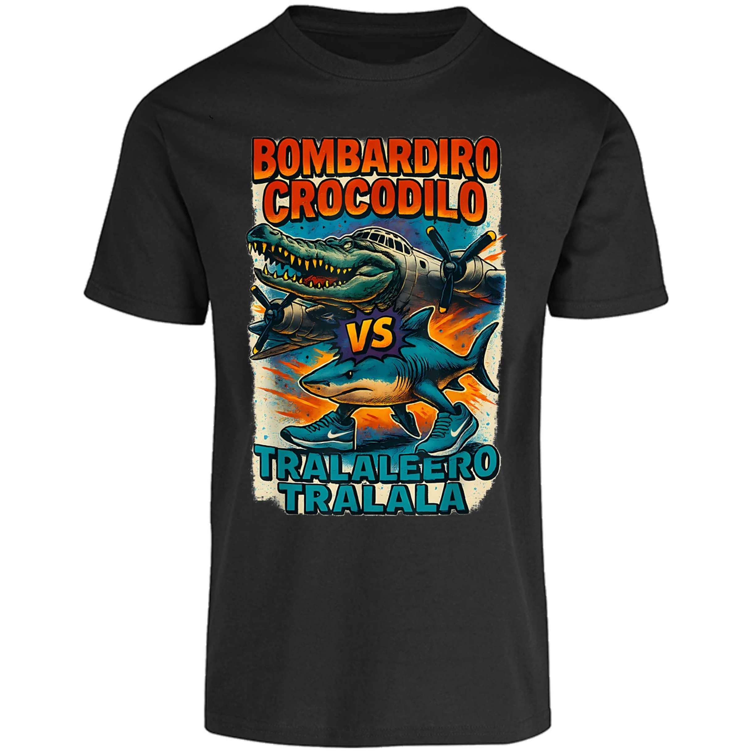 Playera Memes Bombardiro Y Tralalero Tralal para Adulto 1