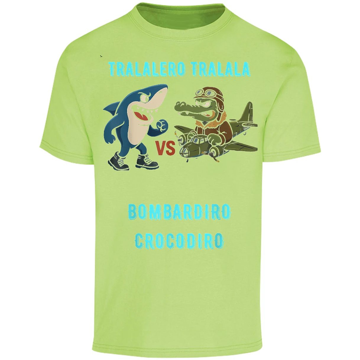 Playera Memes Bombardiro X Tralalero para Adulto 8