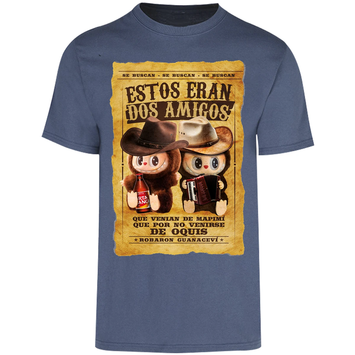 Playera Labubu Labubus Eran 2 Amigos para Adulto 3