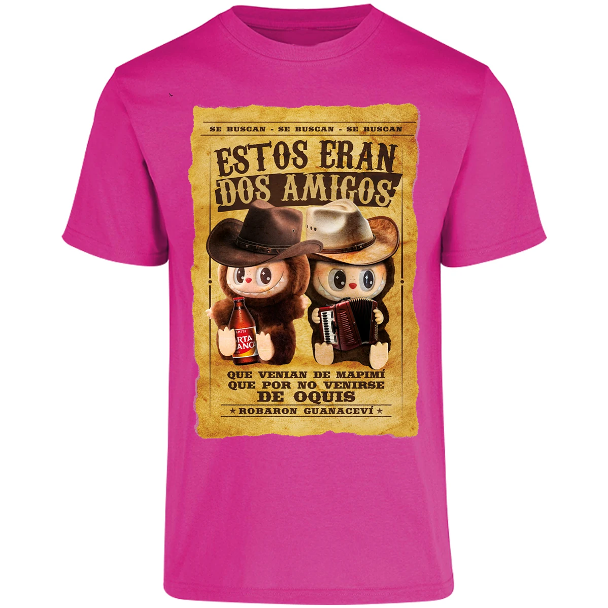 Playera Labubu Labubus Eran 2 Amigos para Adulto 4