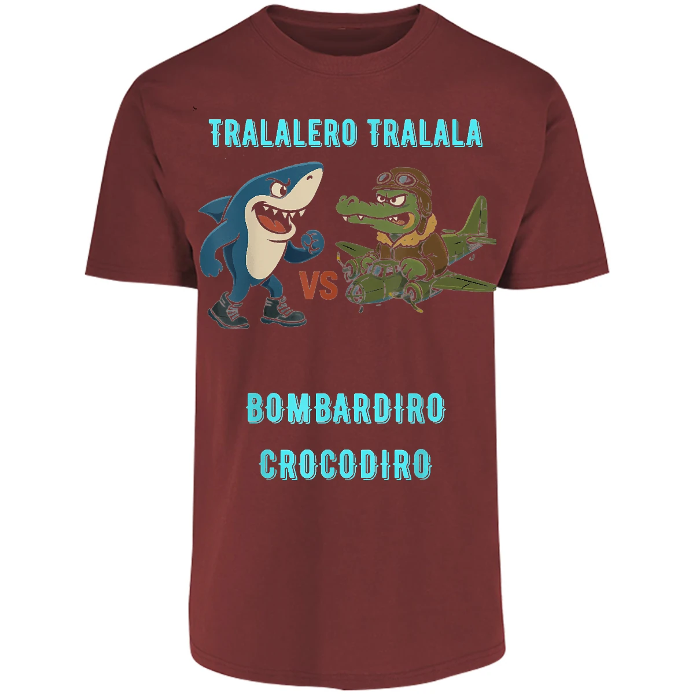 Playera Memes Bombardiro X Tralalero para Adulto 12