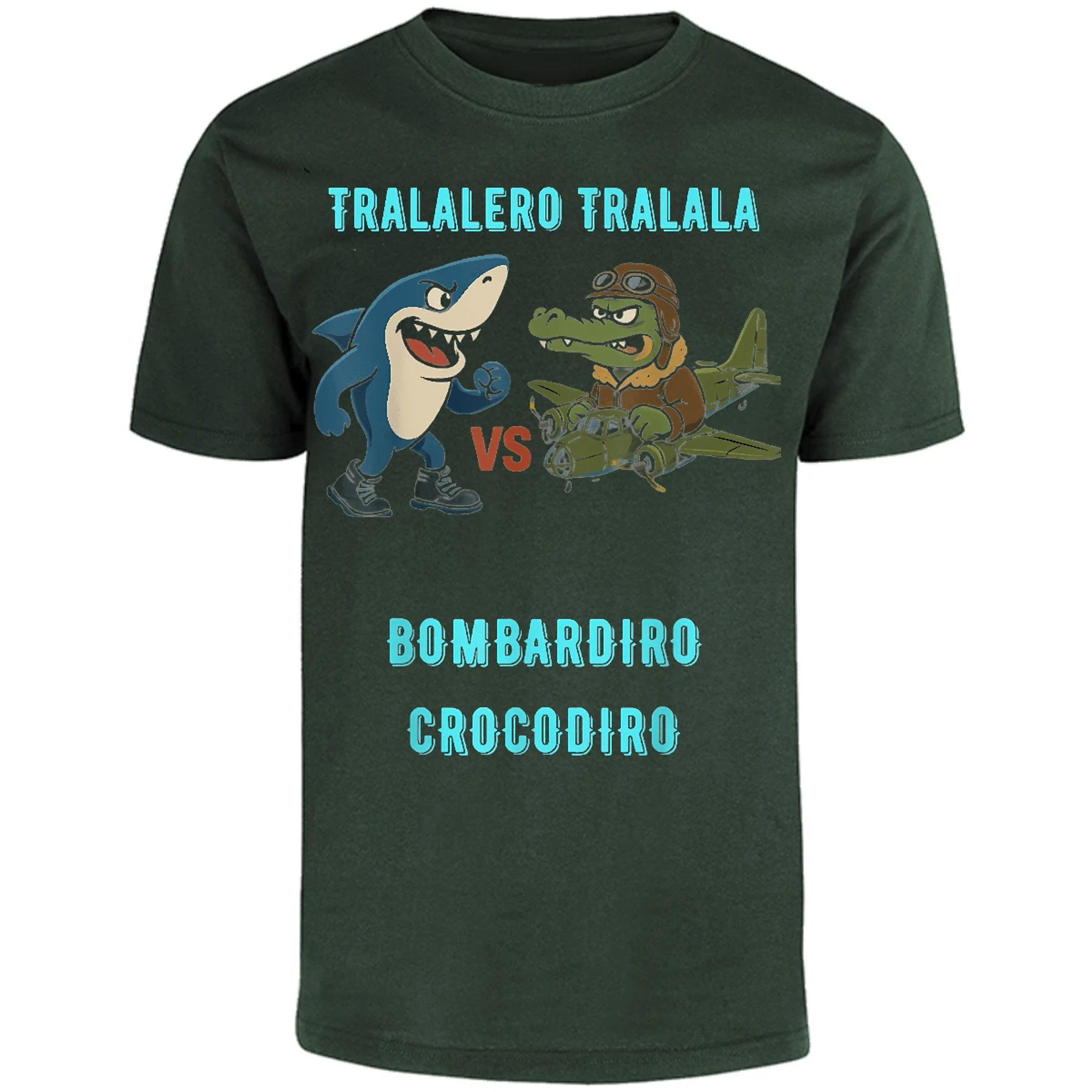 Playera Memes Bombardiro X Tralalero para Adulto 18