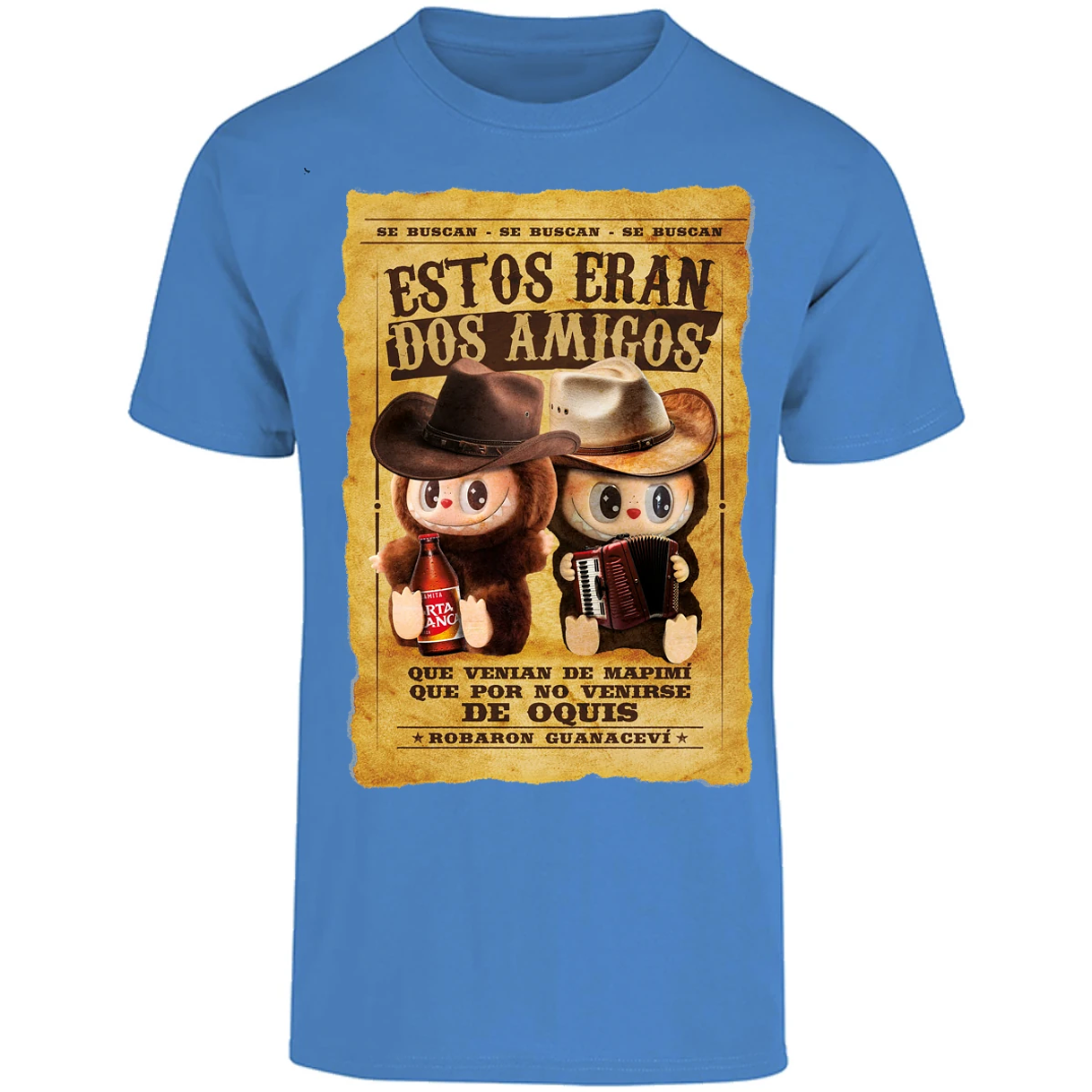 Playera Labubu Labubus Eran 2 Amigos para Adulto 8