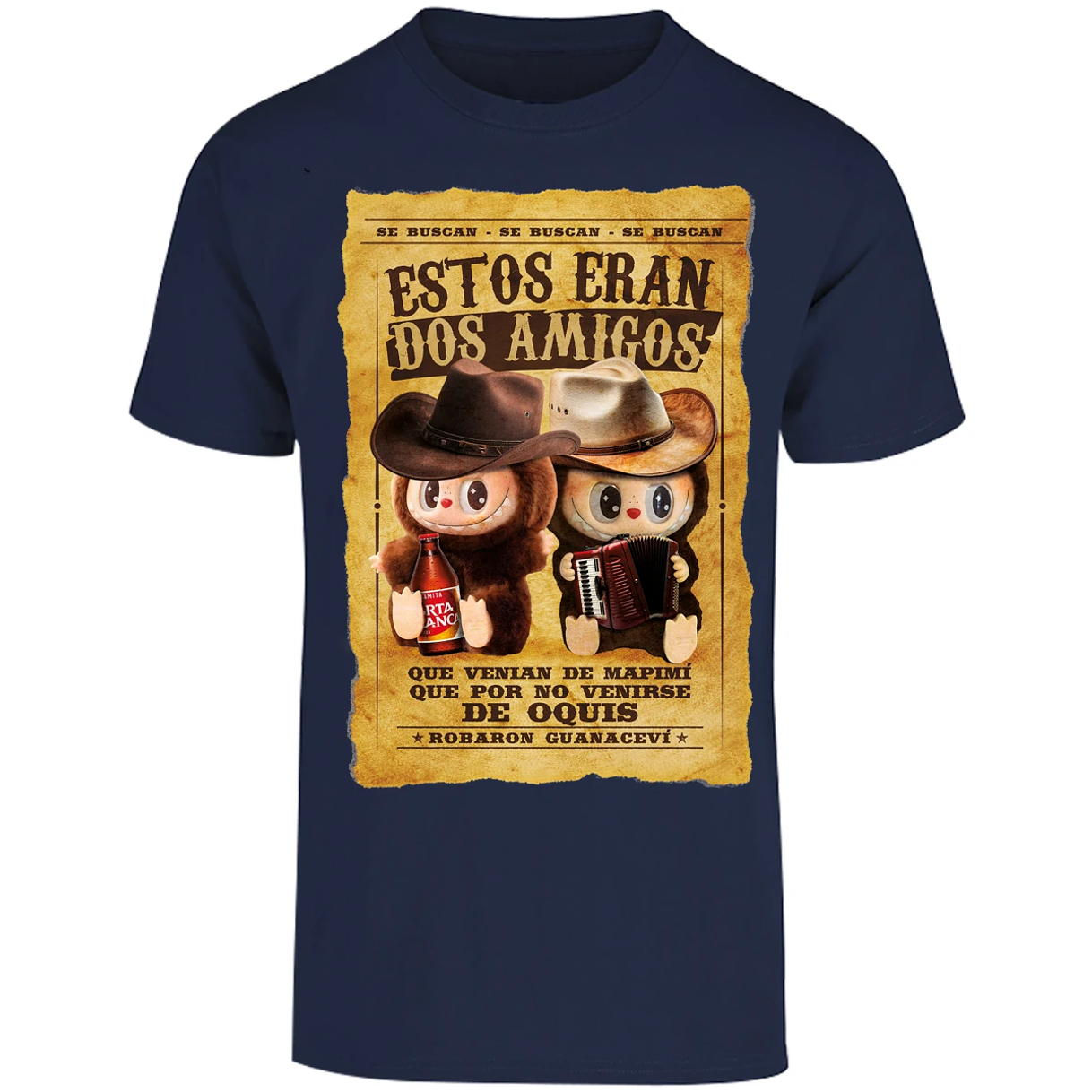 Playera Labubu Labubus Eran 2 Amigos para Adulto 9