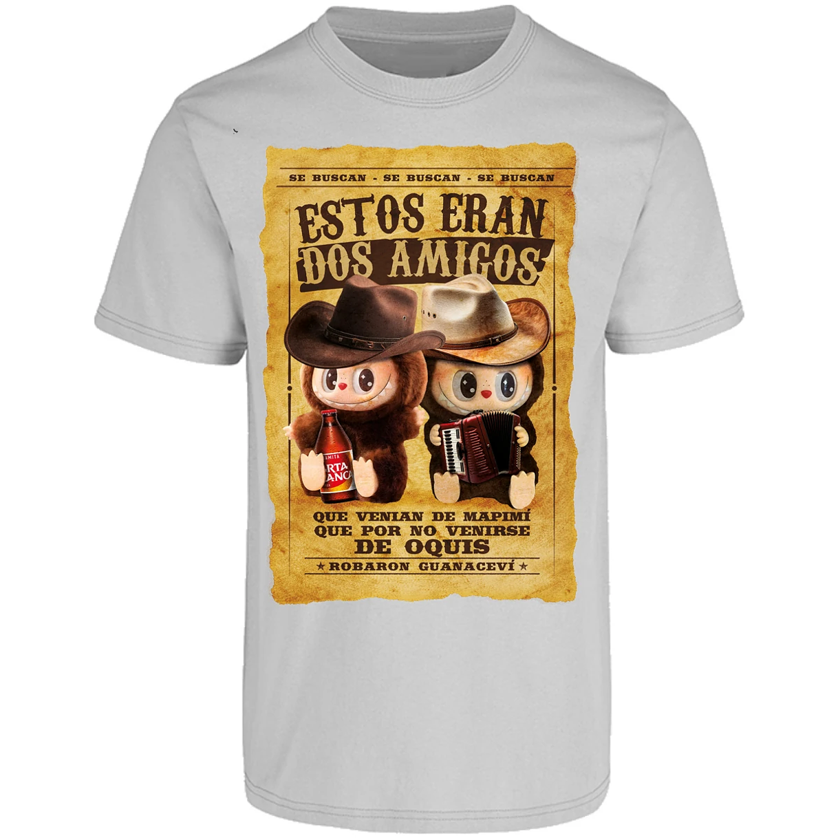 Playera Labubu Labubus Eran 2 Amigos para Adulto 17