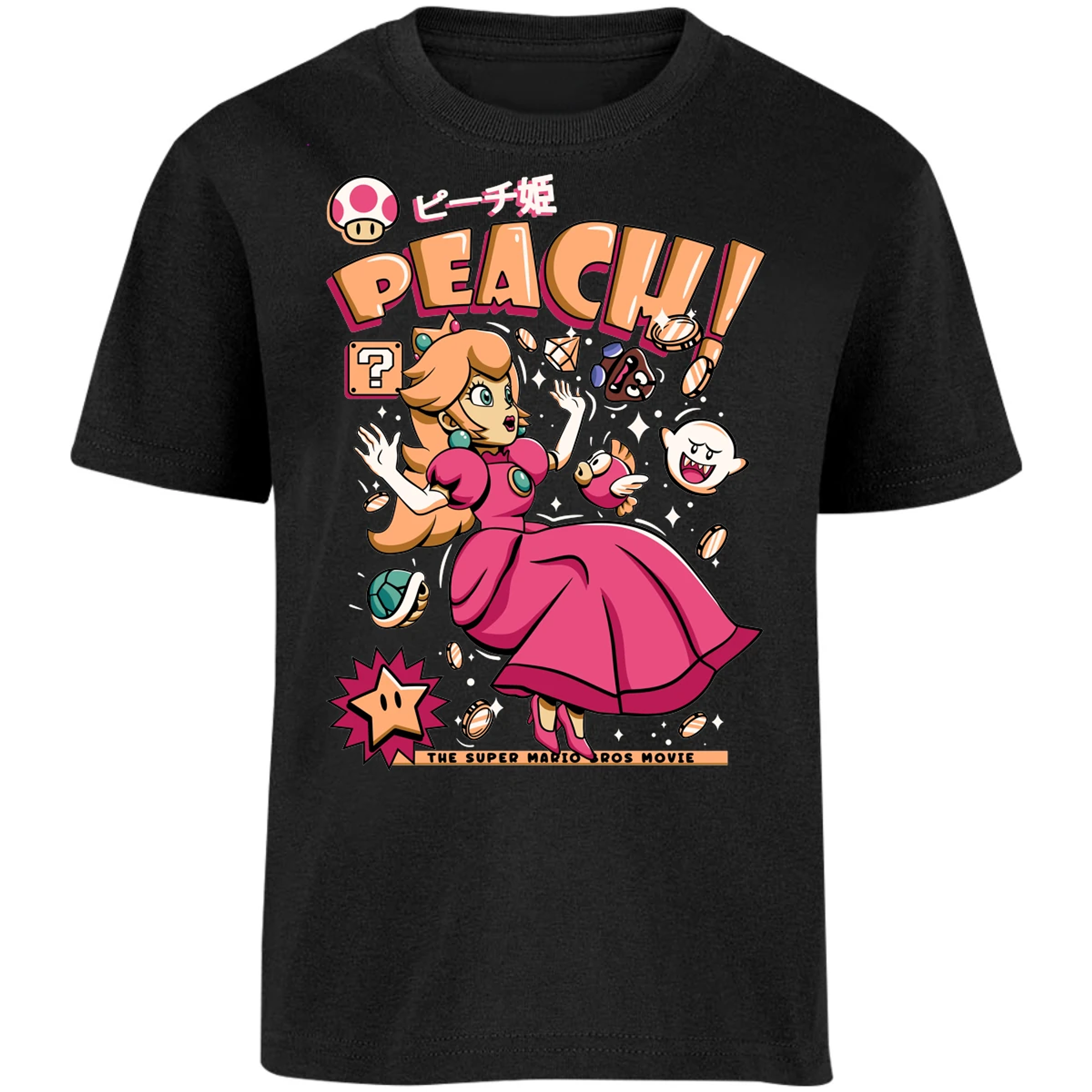 Playera Mario Bros Peach Tee para Niño 13