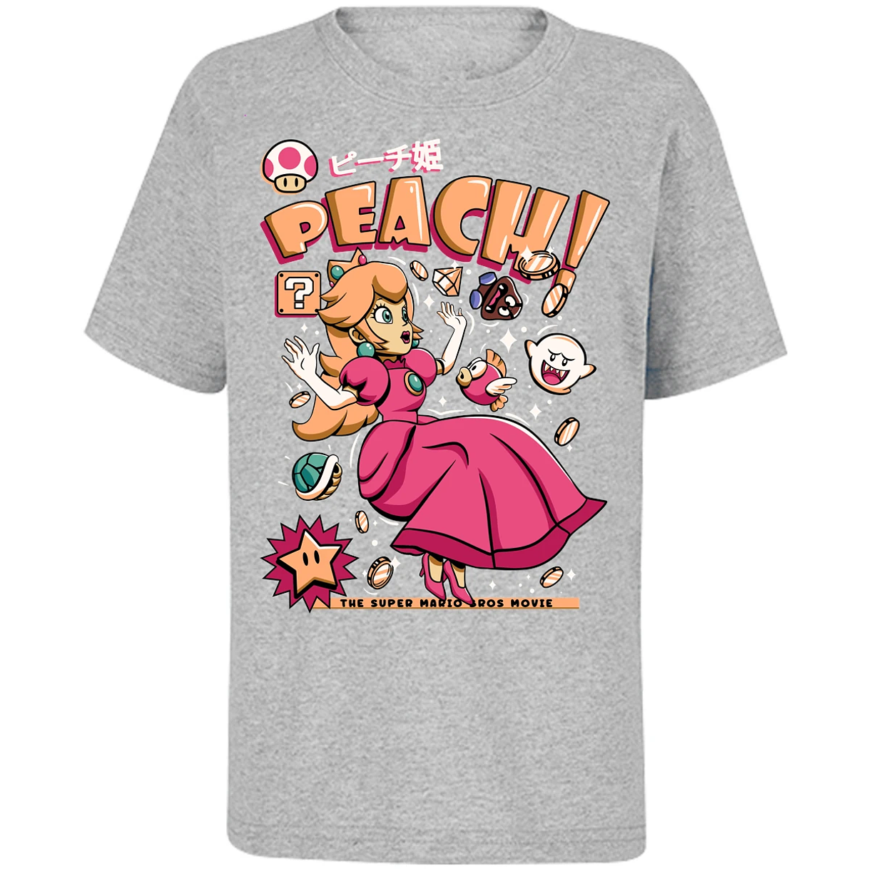 Playera Mario Bros Peach Tee para Niño 1