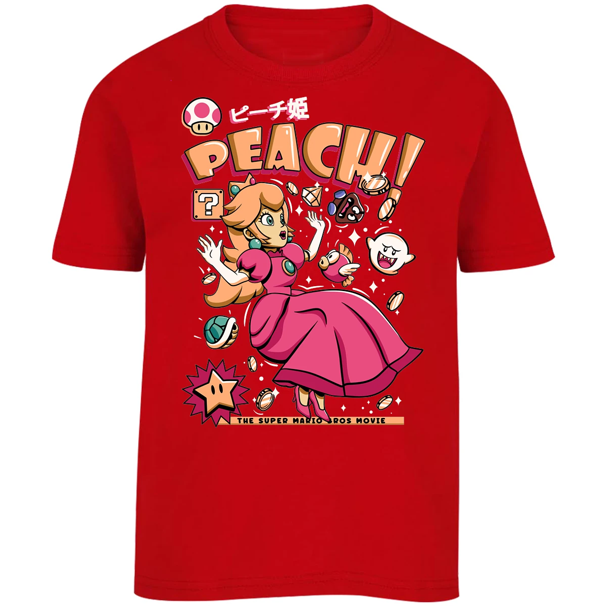 Playera Mario Bros Peach Tee para Niño 2