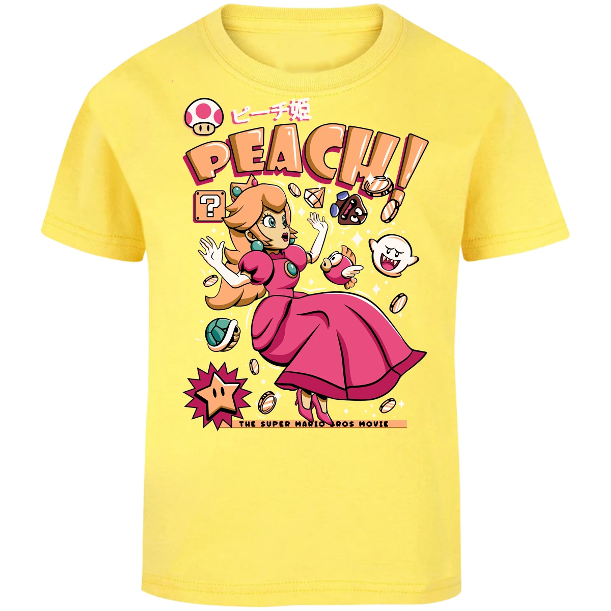 Playera Mario Bros Peach Tee para Niño 4