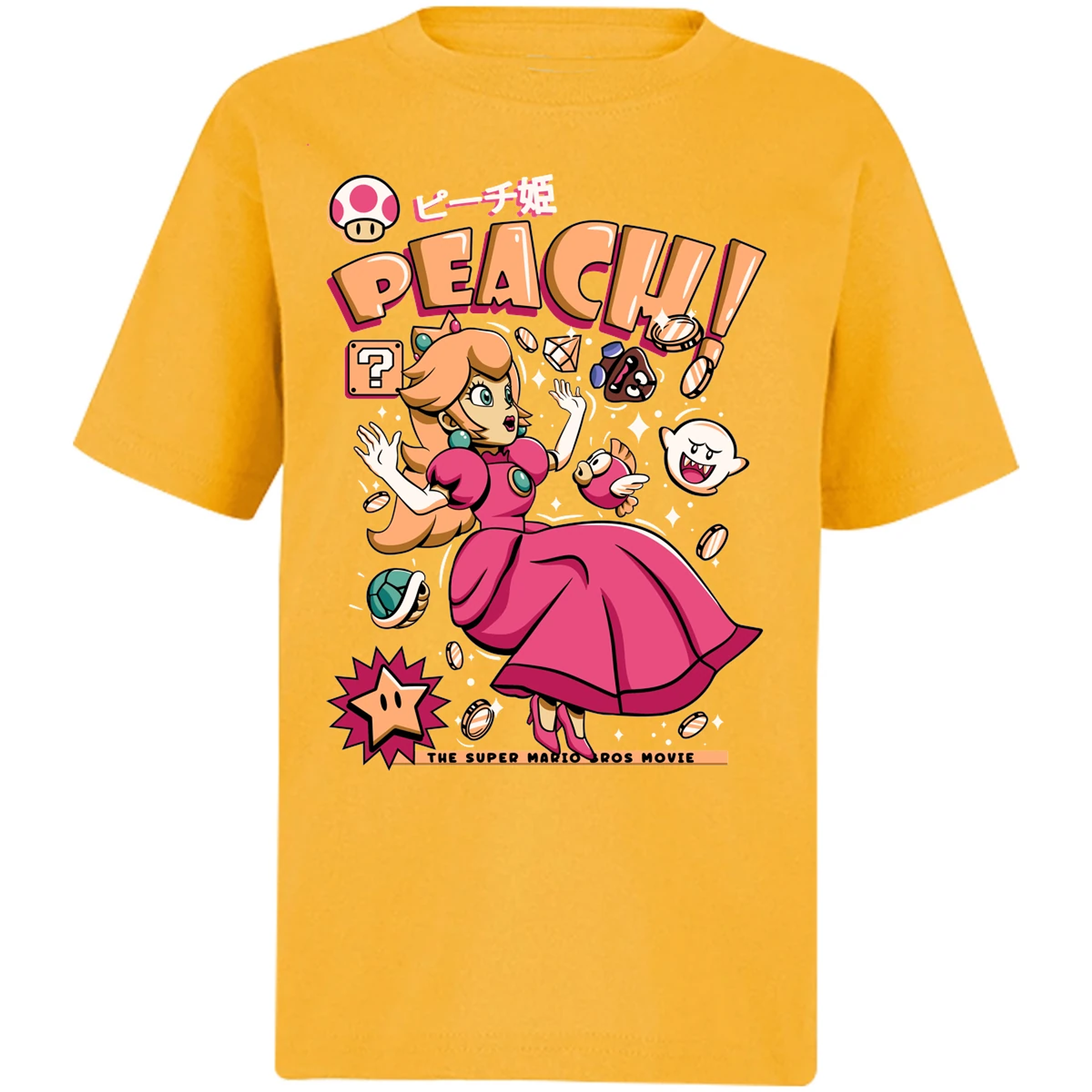 Playera Mario Bros Peach Tee para Niño 5