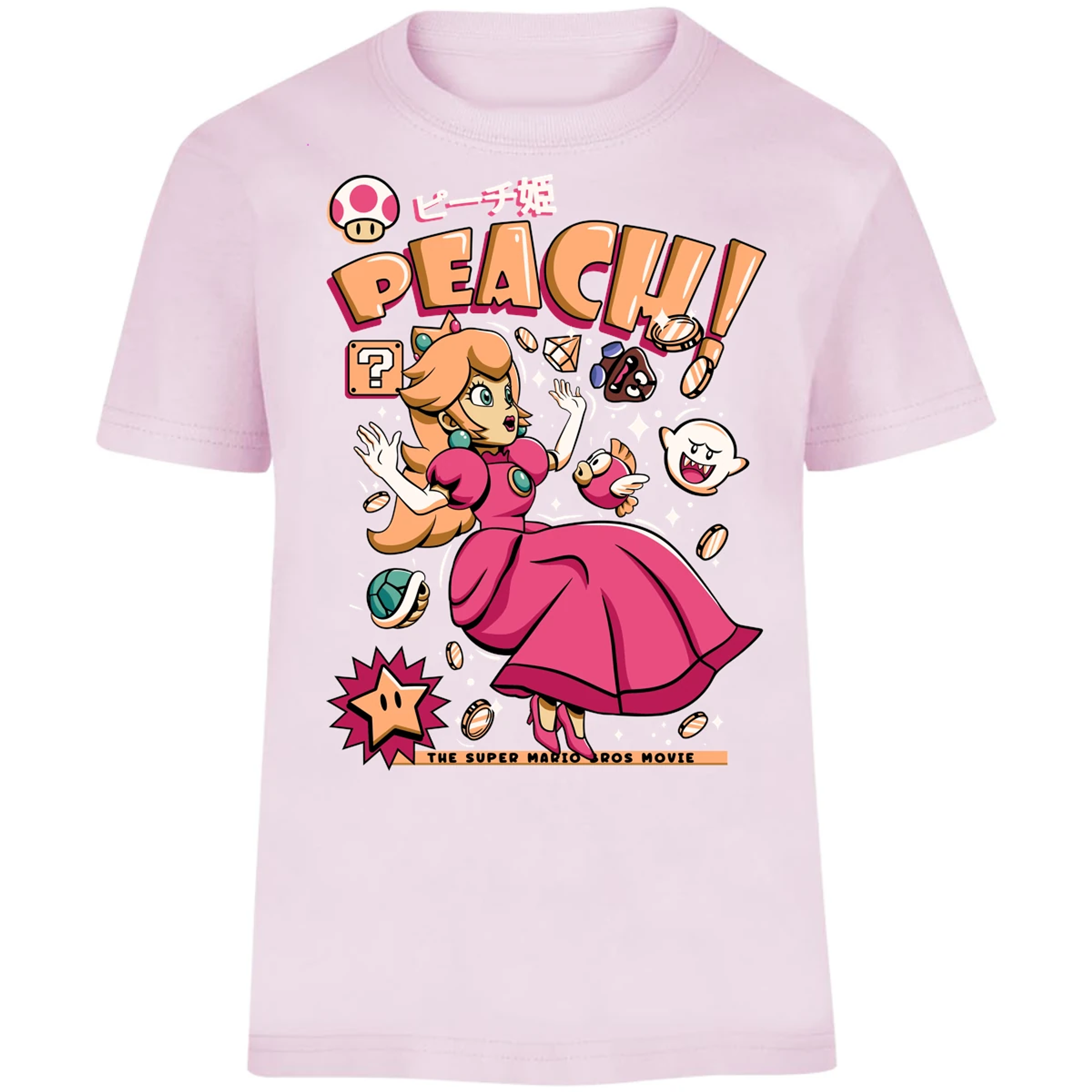 Playera Mario Bros Peach Tee para Niño 7
