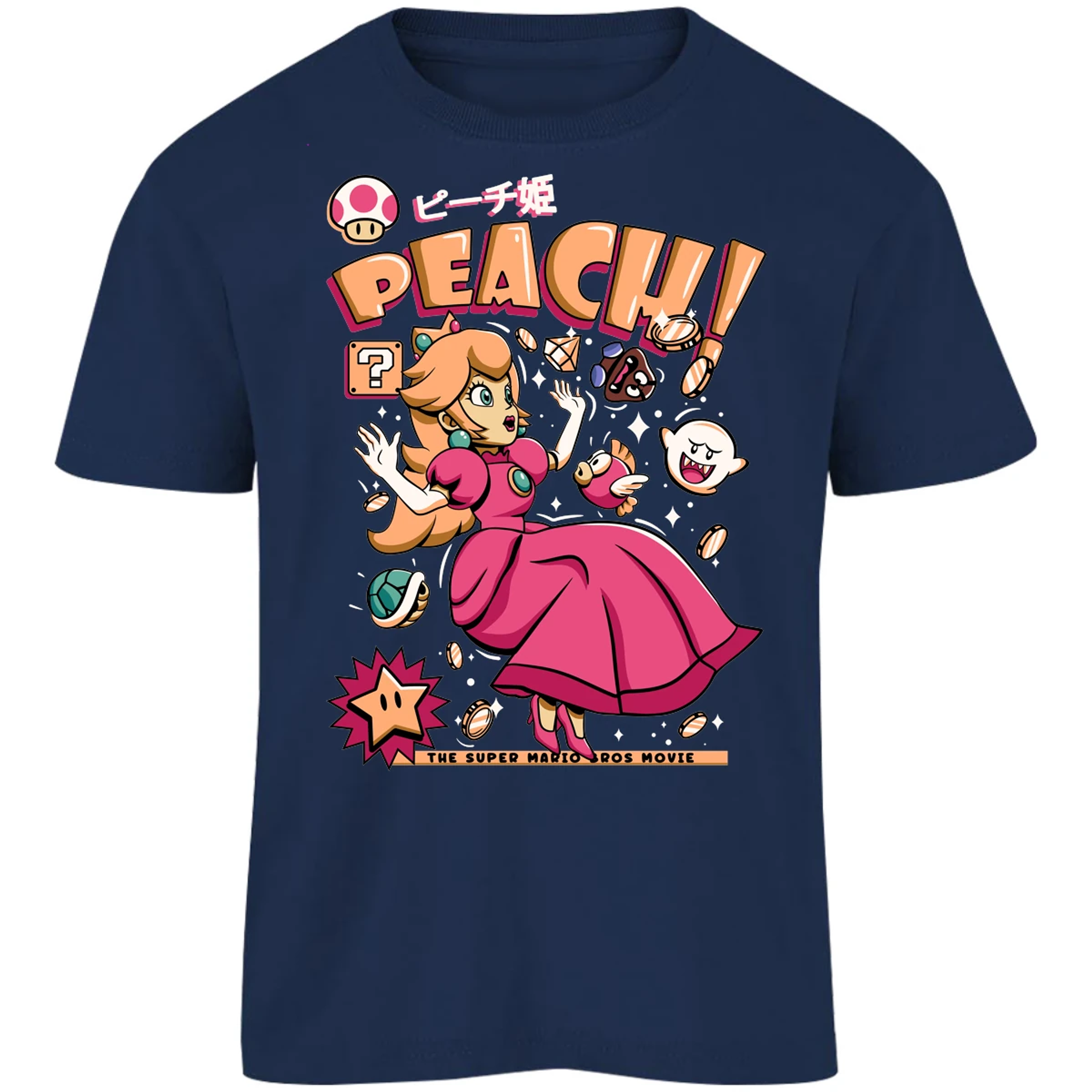 Playera Mario Bros Peach Tee para Niño 8