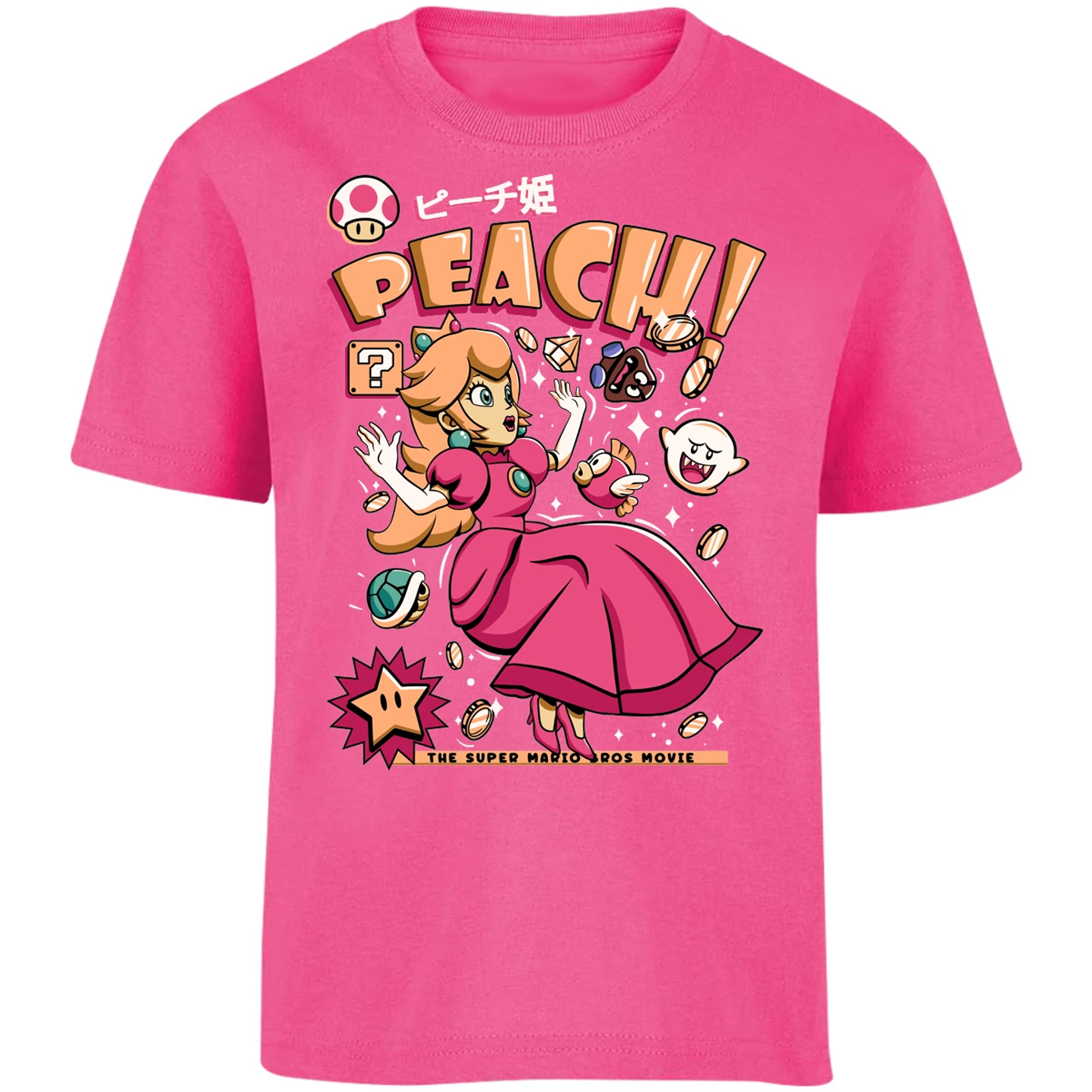 Playera Mario Bros Peach Tee para Niño 9