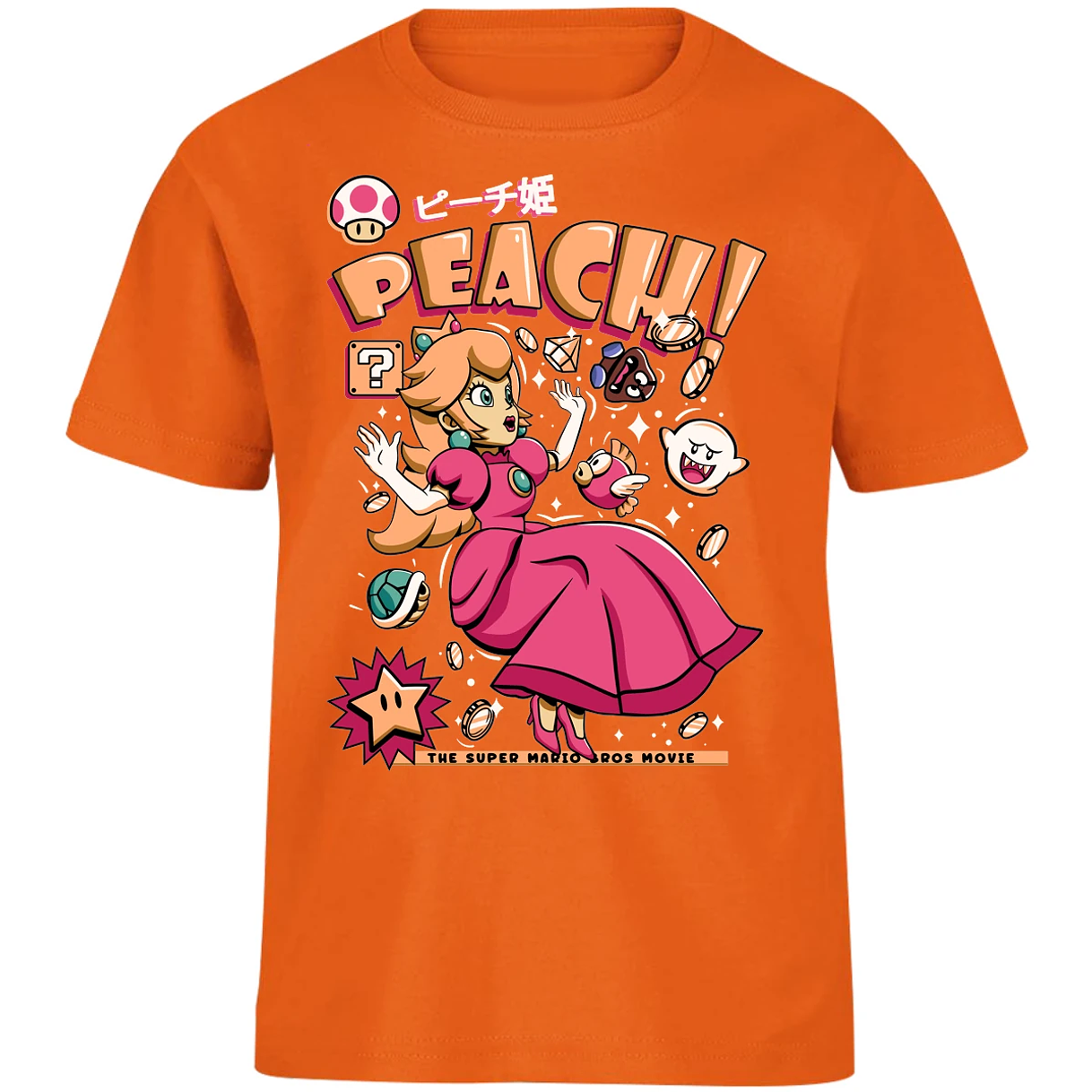 Playera Mario Bros Peach Tee para Niño 17
