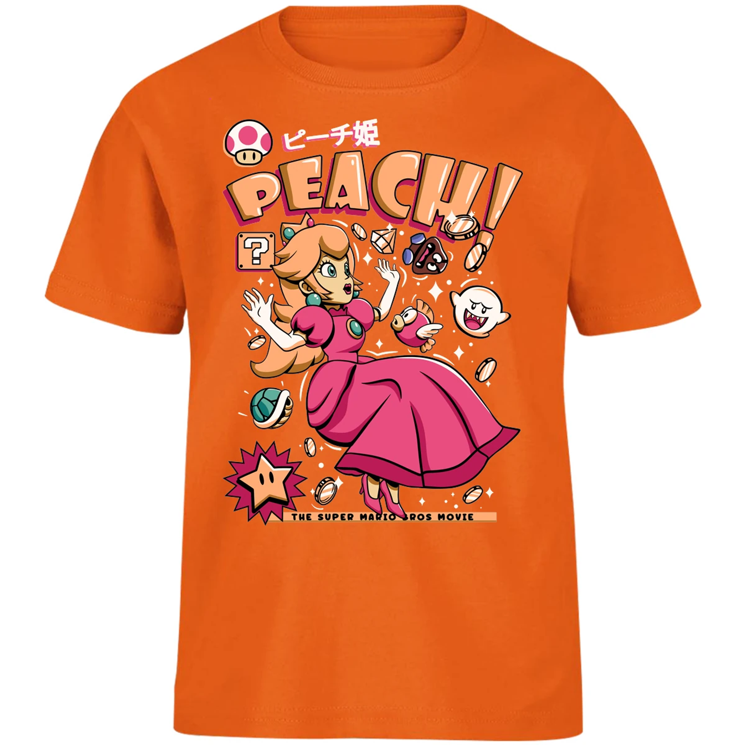 Playera Mario Bros Peach Tee para Niño 17