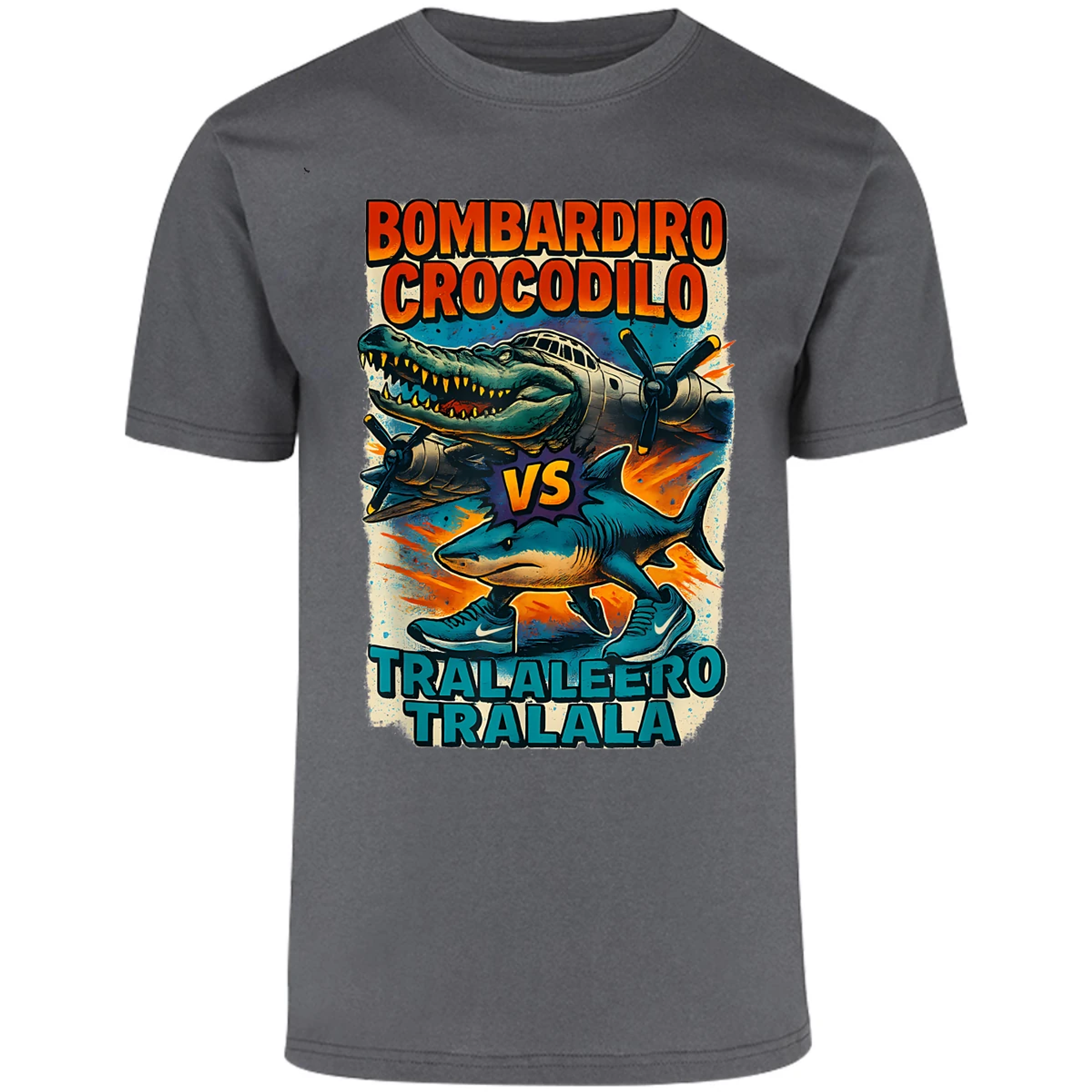 Playera Memes Bombardiro Y Tralalero Tralal para Adulto 8