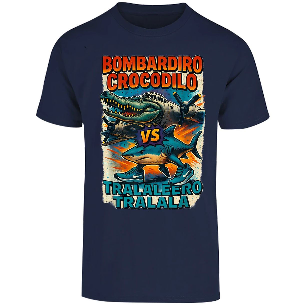 Playera Memes Bombardiro Y Tralalero Tralal para Adulto 2