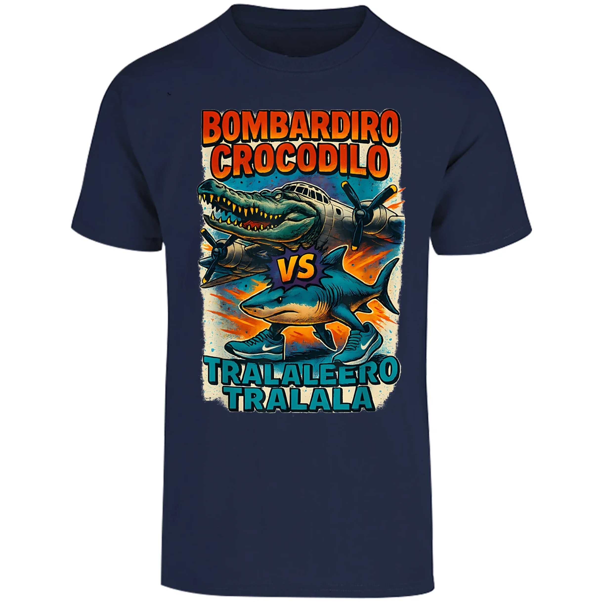 Playera Memes Bombardiro Y Tralalero Tralal para Adulto 2