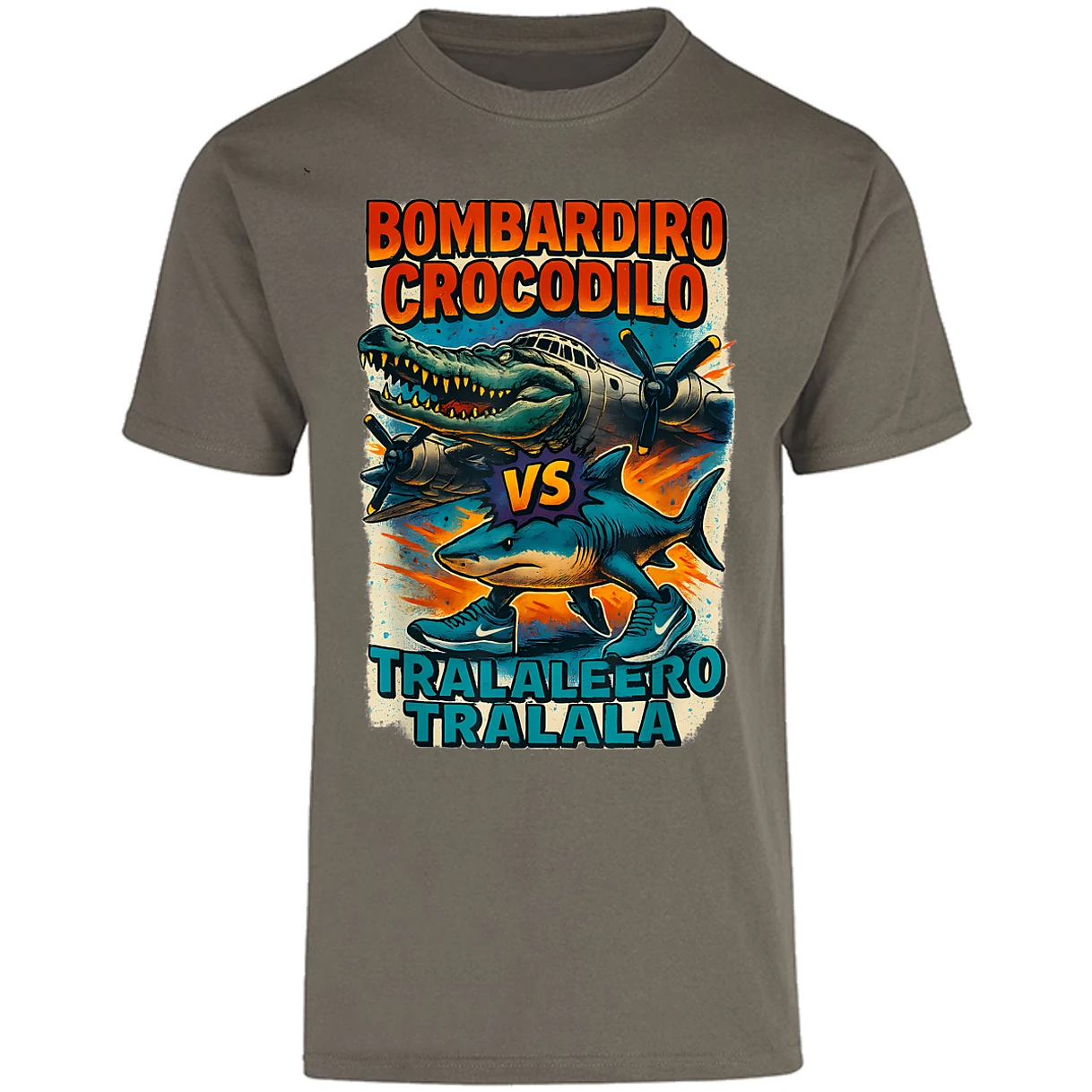 Playera Memes Bombardiro Y Tralalero Tralal para Adulto 4